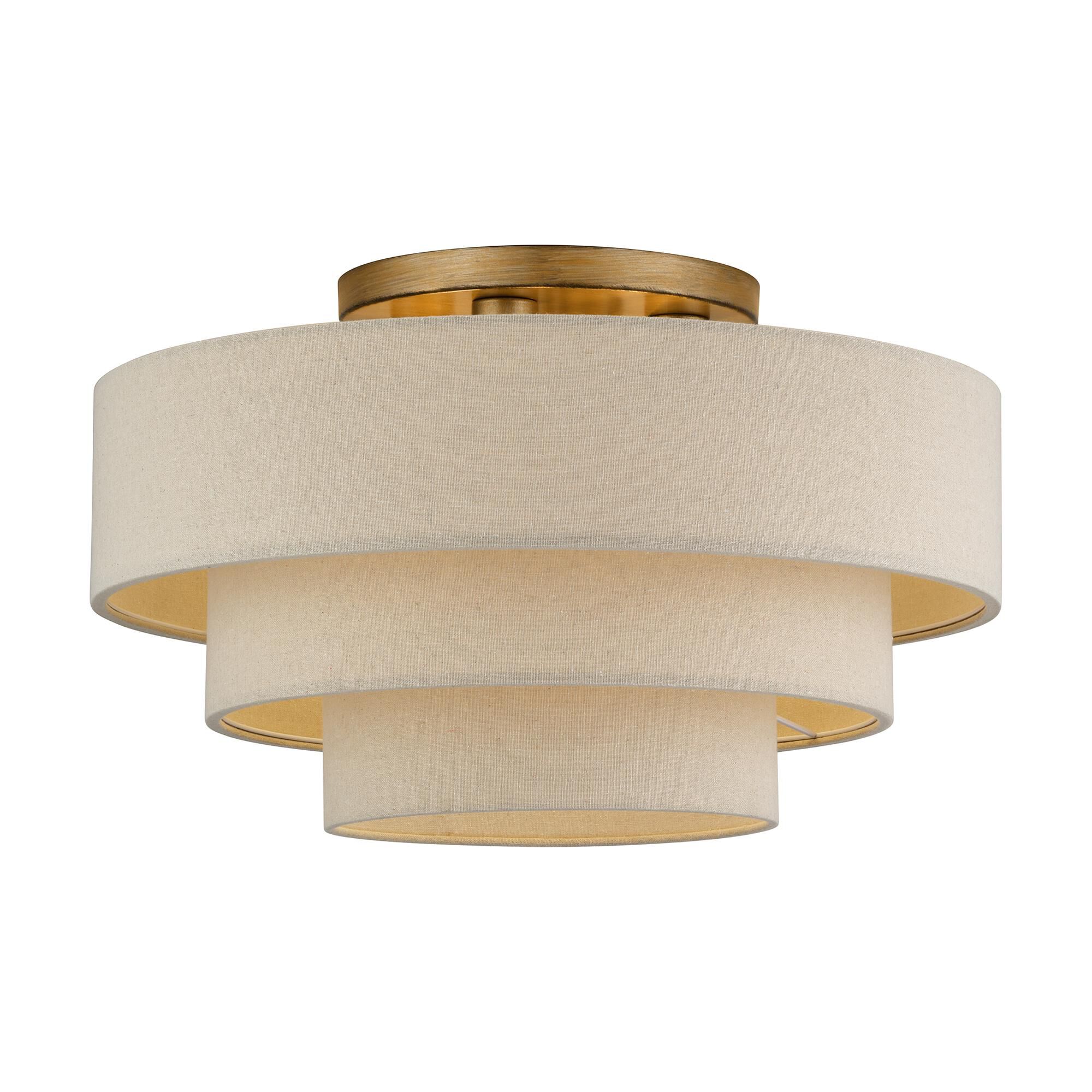 Bellingham 21 Inch Semi Flush Mount by Livex Lighting