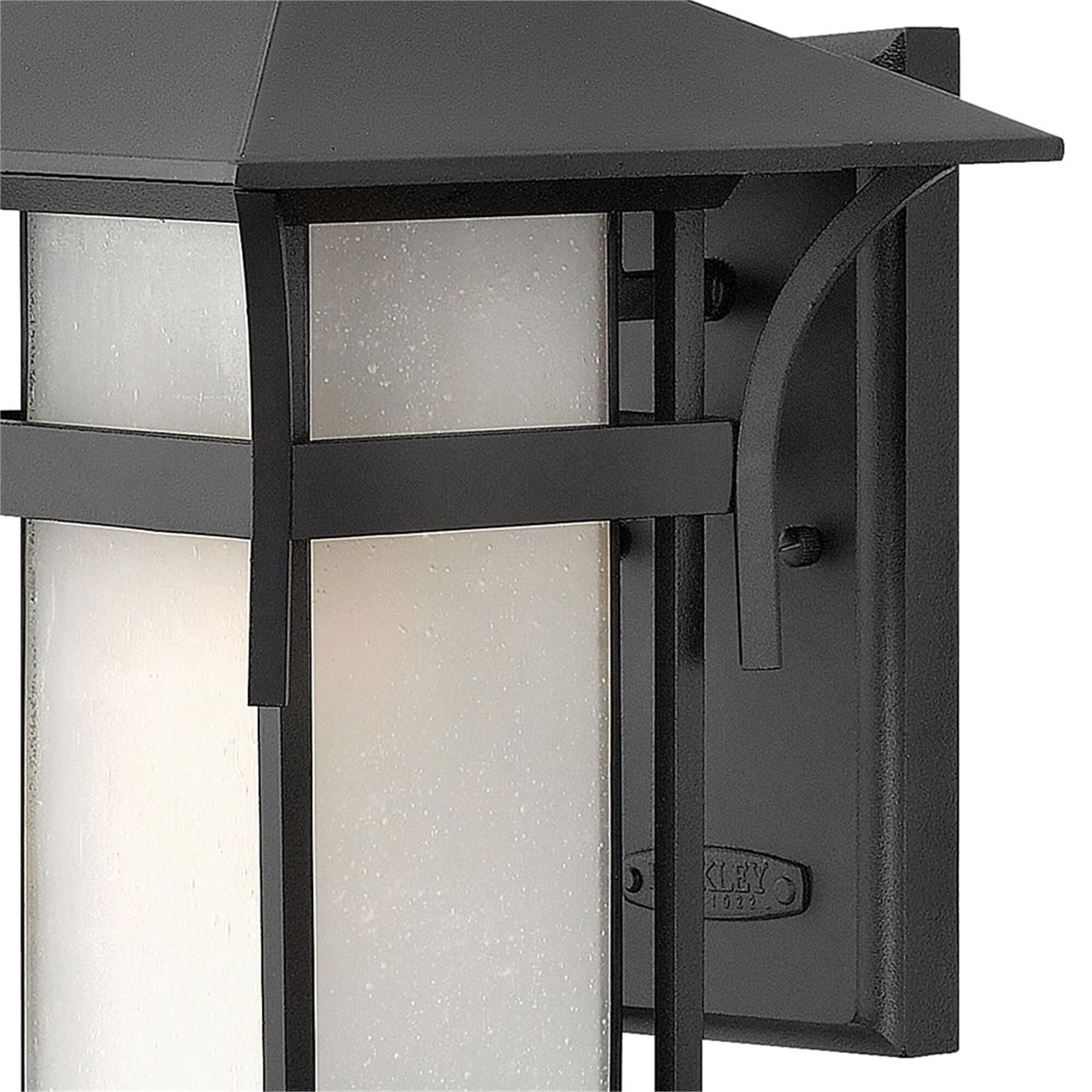 Shown in Satin Black finish and Etched Seedy Bound glass