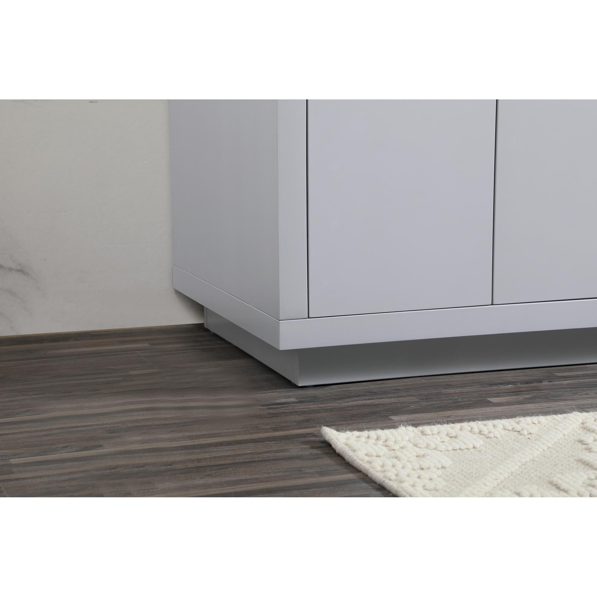 Shown in Grey finish