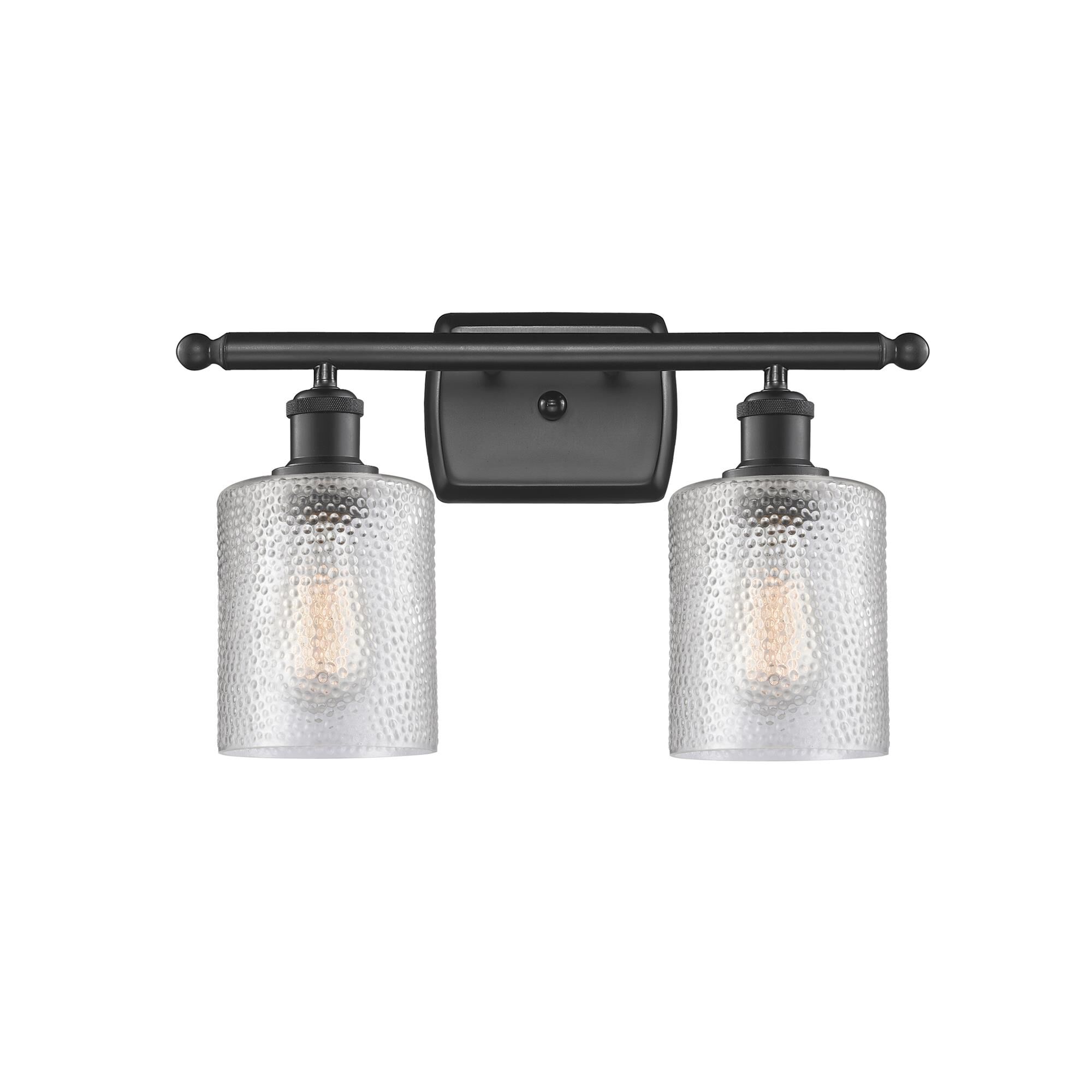 Shown in Matte Black finish and Clear glass