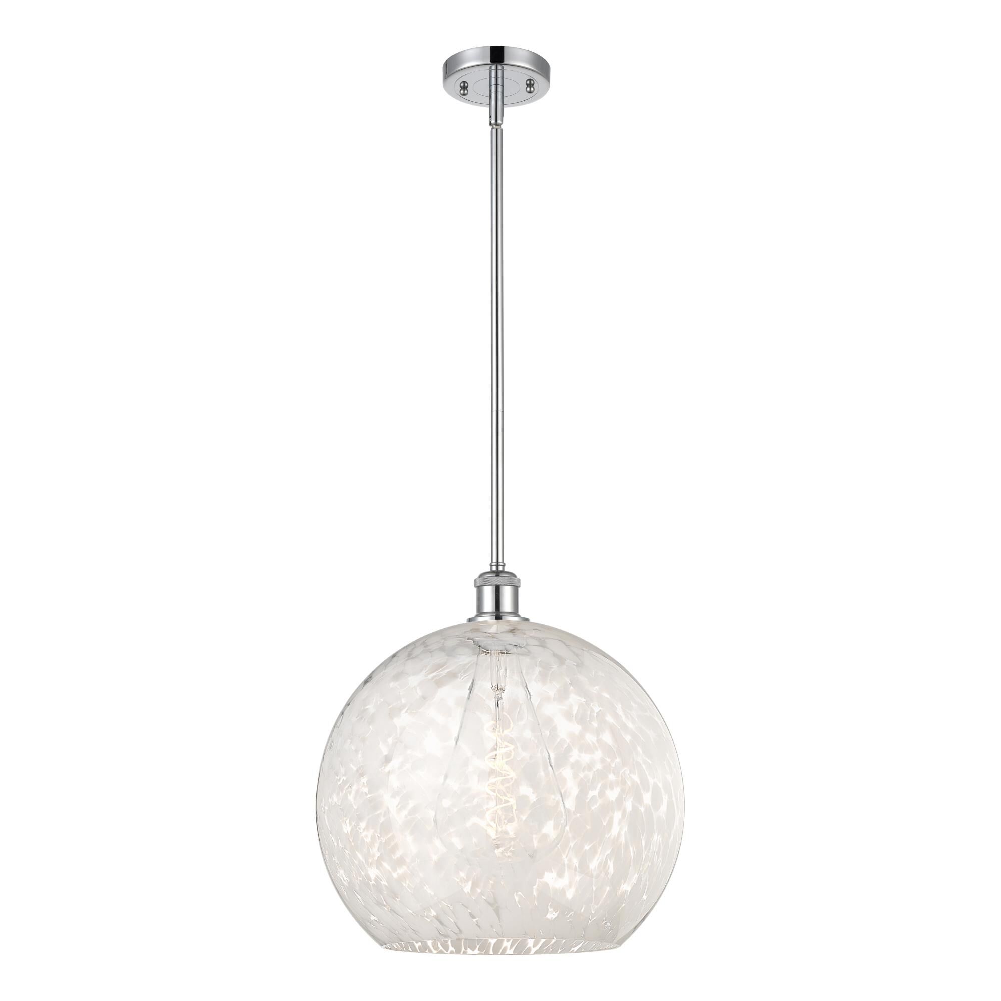 Bruno Marashlian White Mouchette 14 Inch Large Pendant by Innovations Lighting