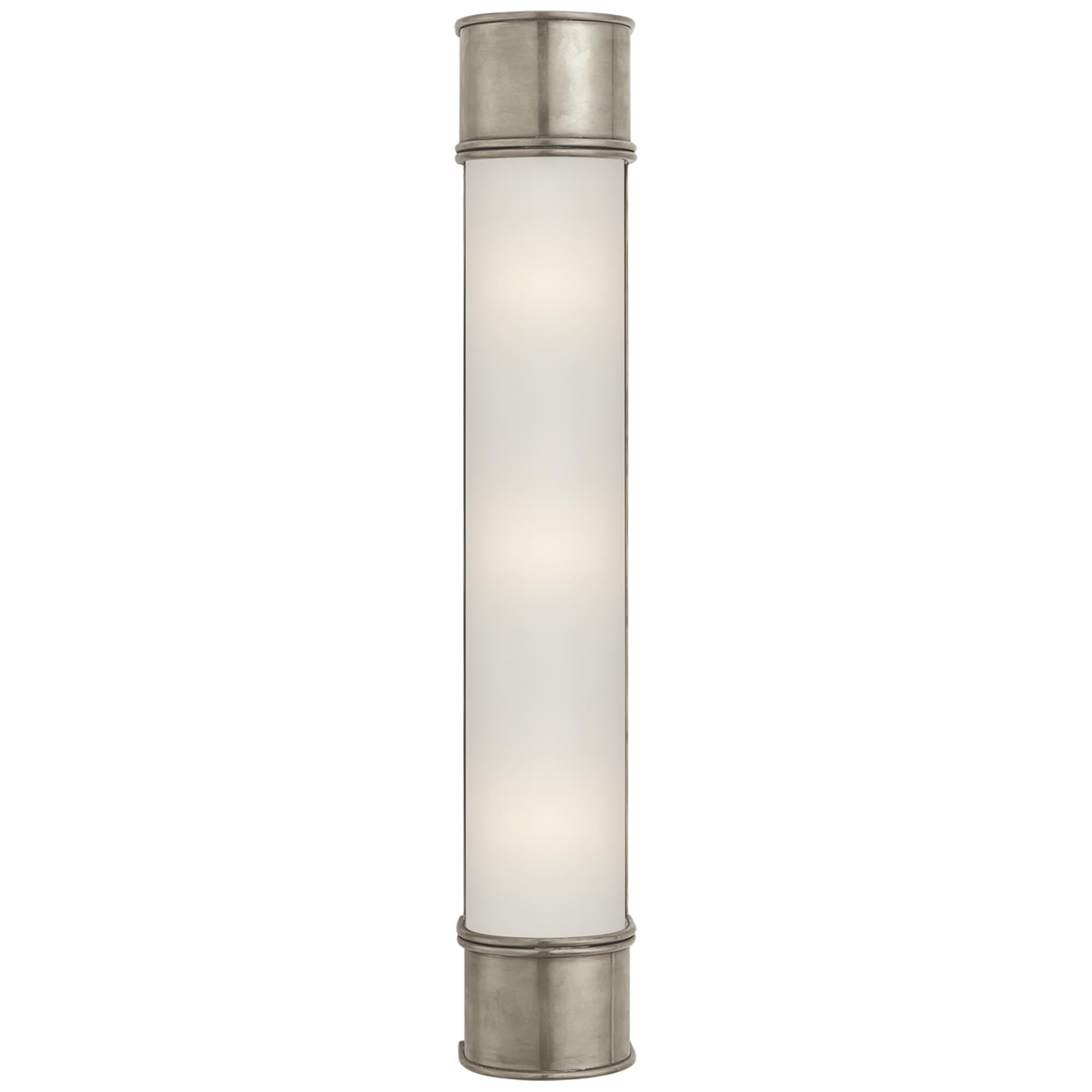 Shown in Antique Nickel finish and Frosted glass