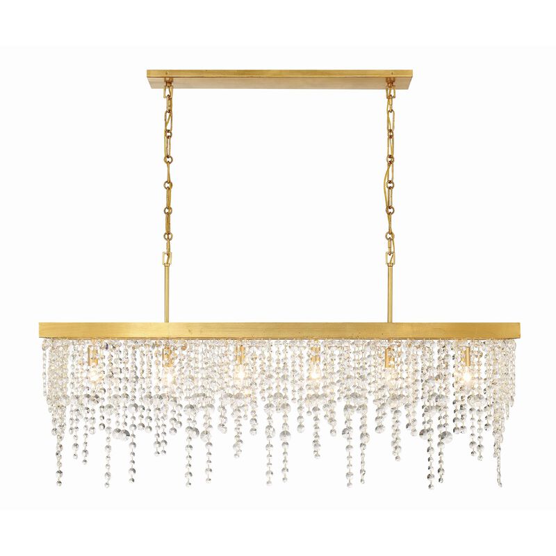 Winham Medium Linear Chandelier by Crystorama