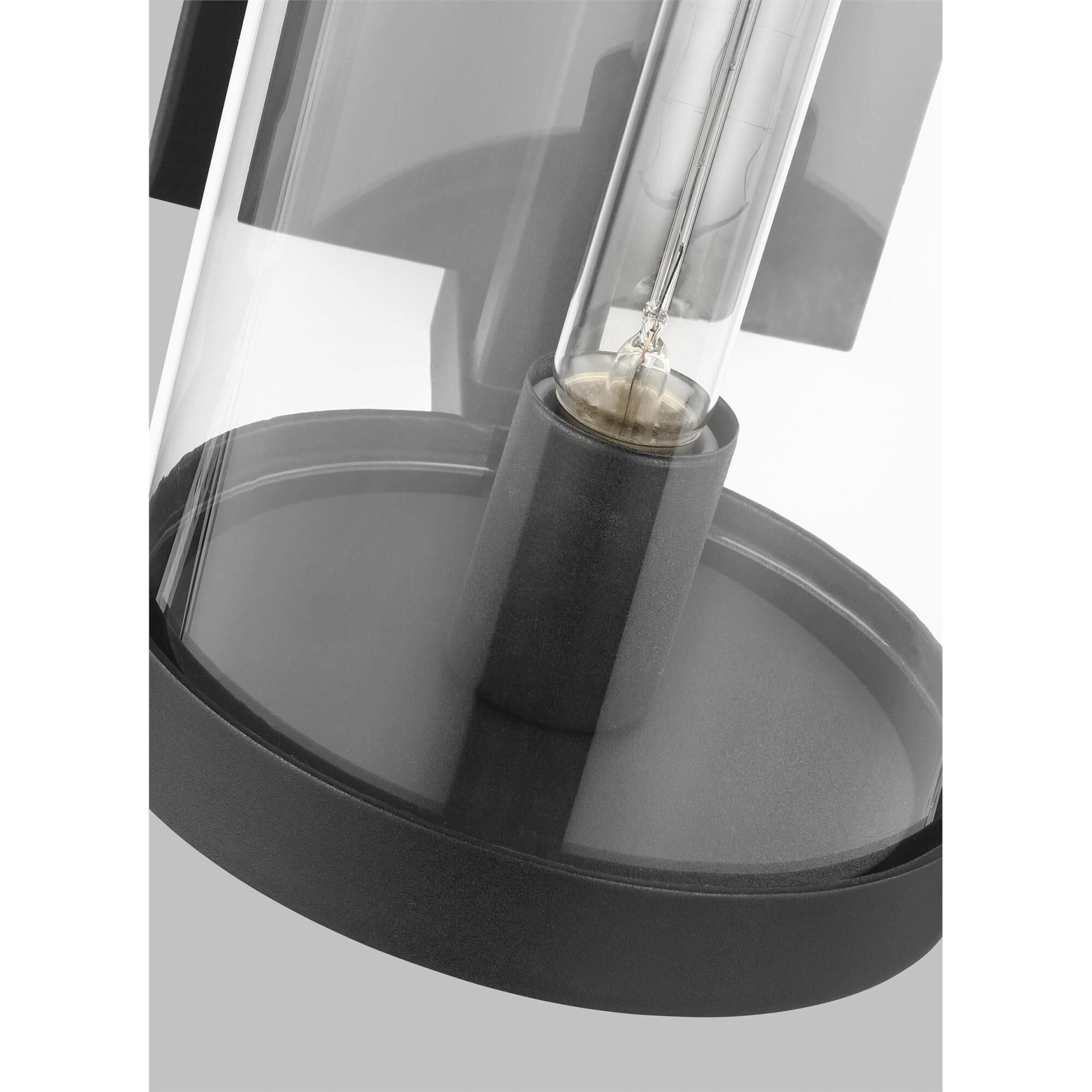 Shown in Textured Black finish and Clear glass