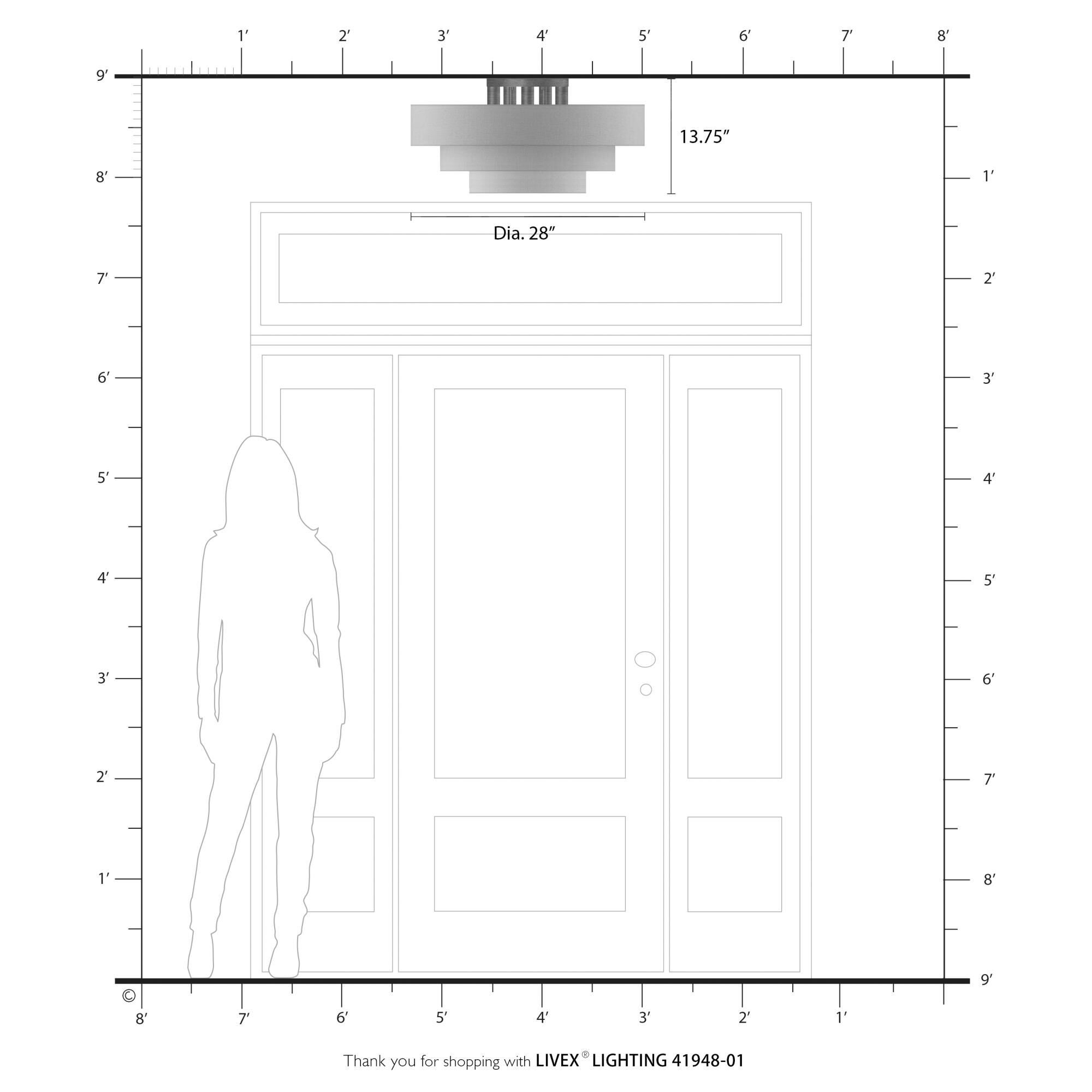 Shown in Antique Brass finish and Hand Crafted Oatmeal Color Fabric with White Color Inside shade