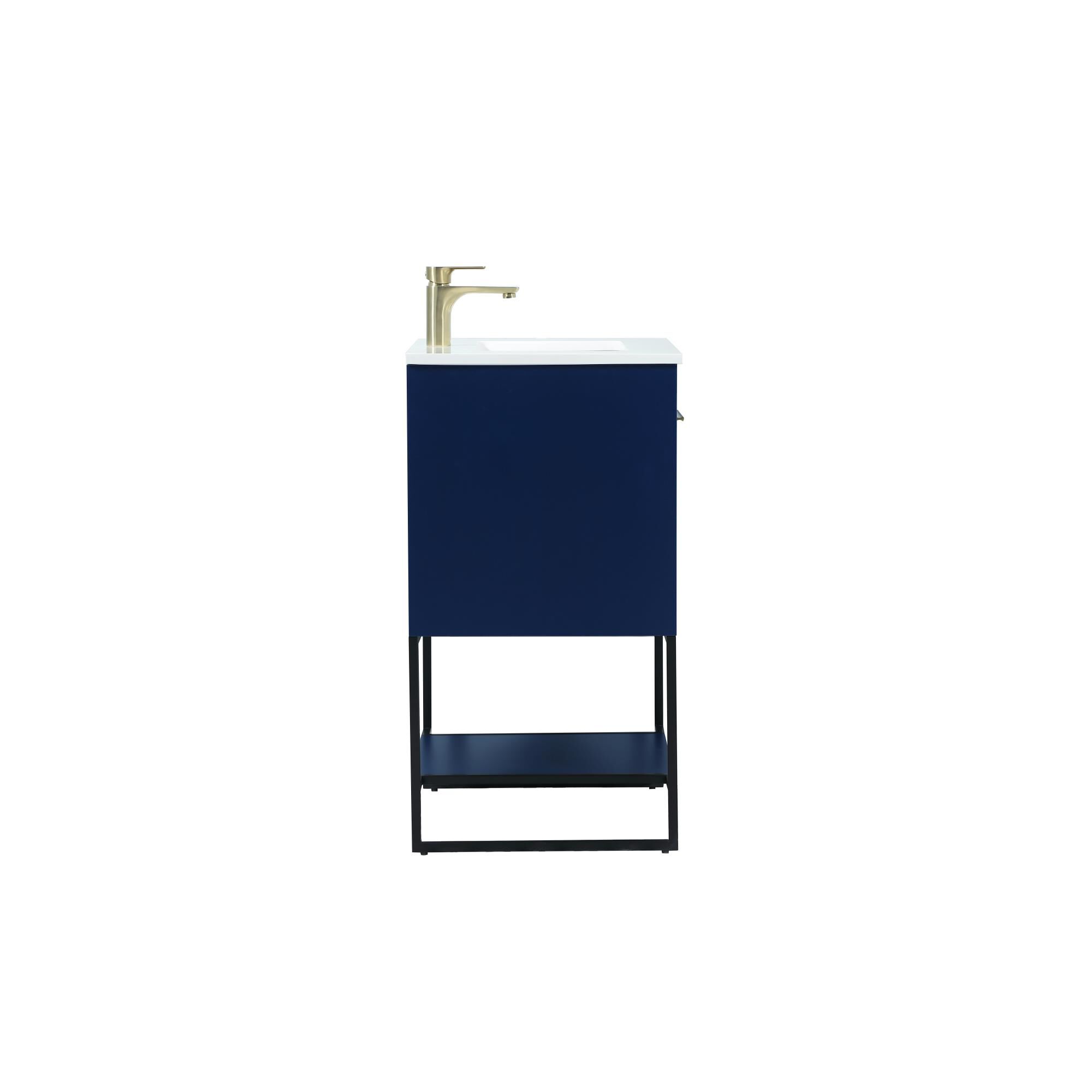 Shown in Blue finish