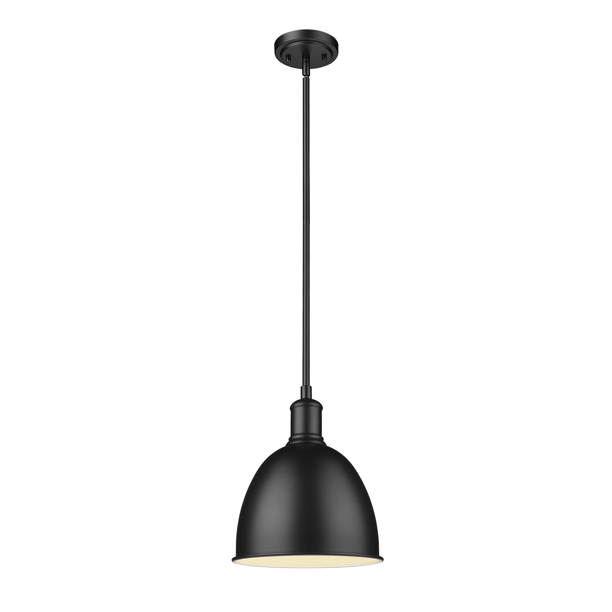 Shown in Matte Black finish and Matte Black shade