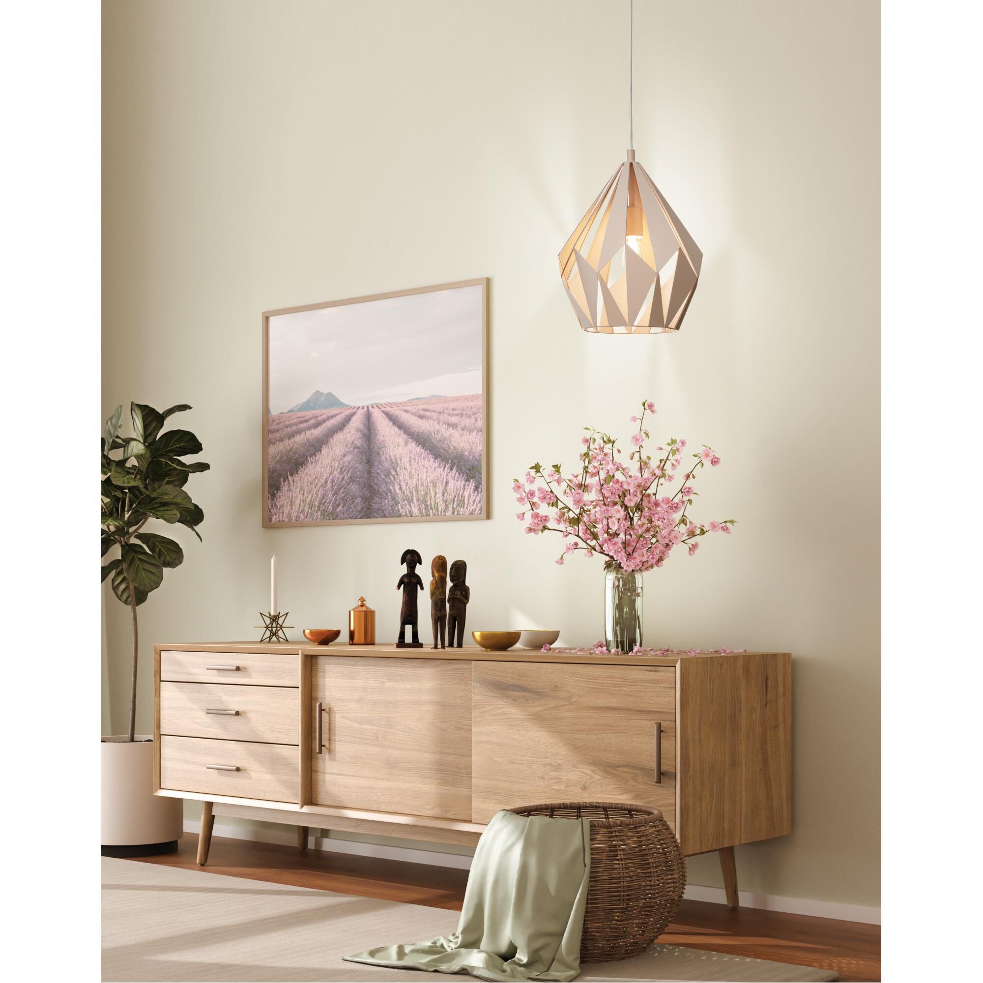 Eglo Lighting Eglo Carlton-P 12 Inch Mini Pendant