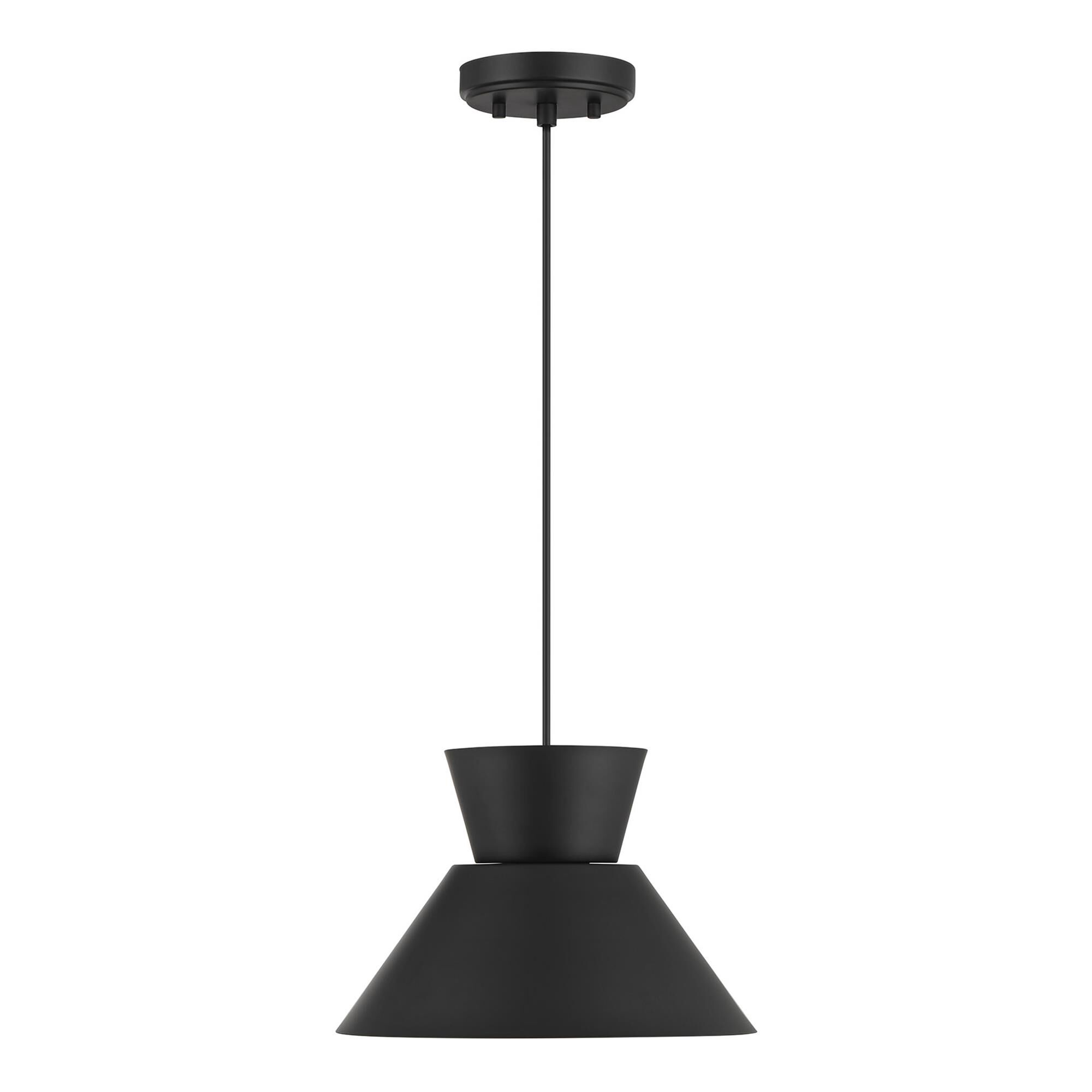 Shown in Matte Black finish and Metal shade