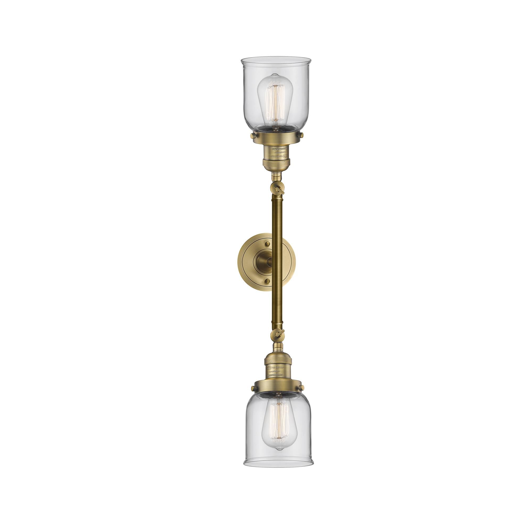Bruno Marashlian Small Bell 16 Inch 2 Light Bath Vanity Light by Innovations Lighting