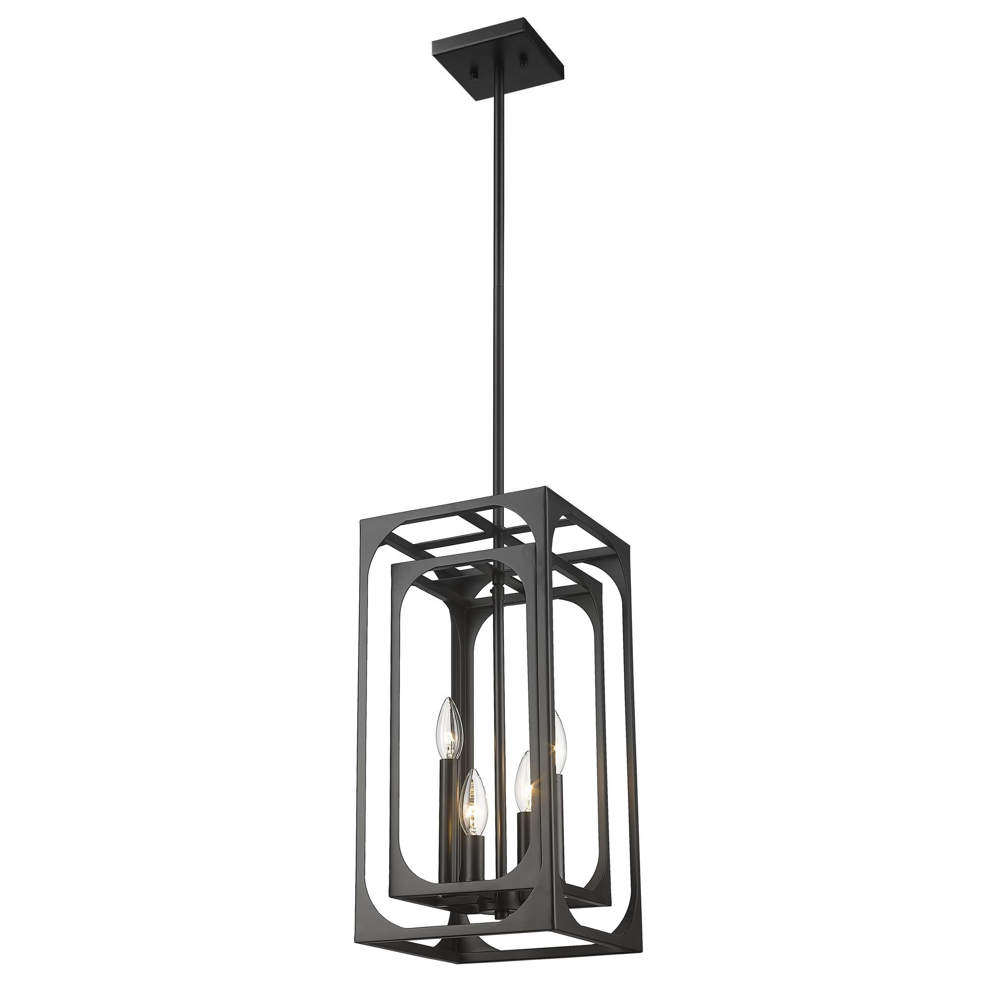 Shown in Matte Black finish and Steel shade