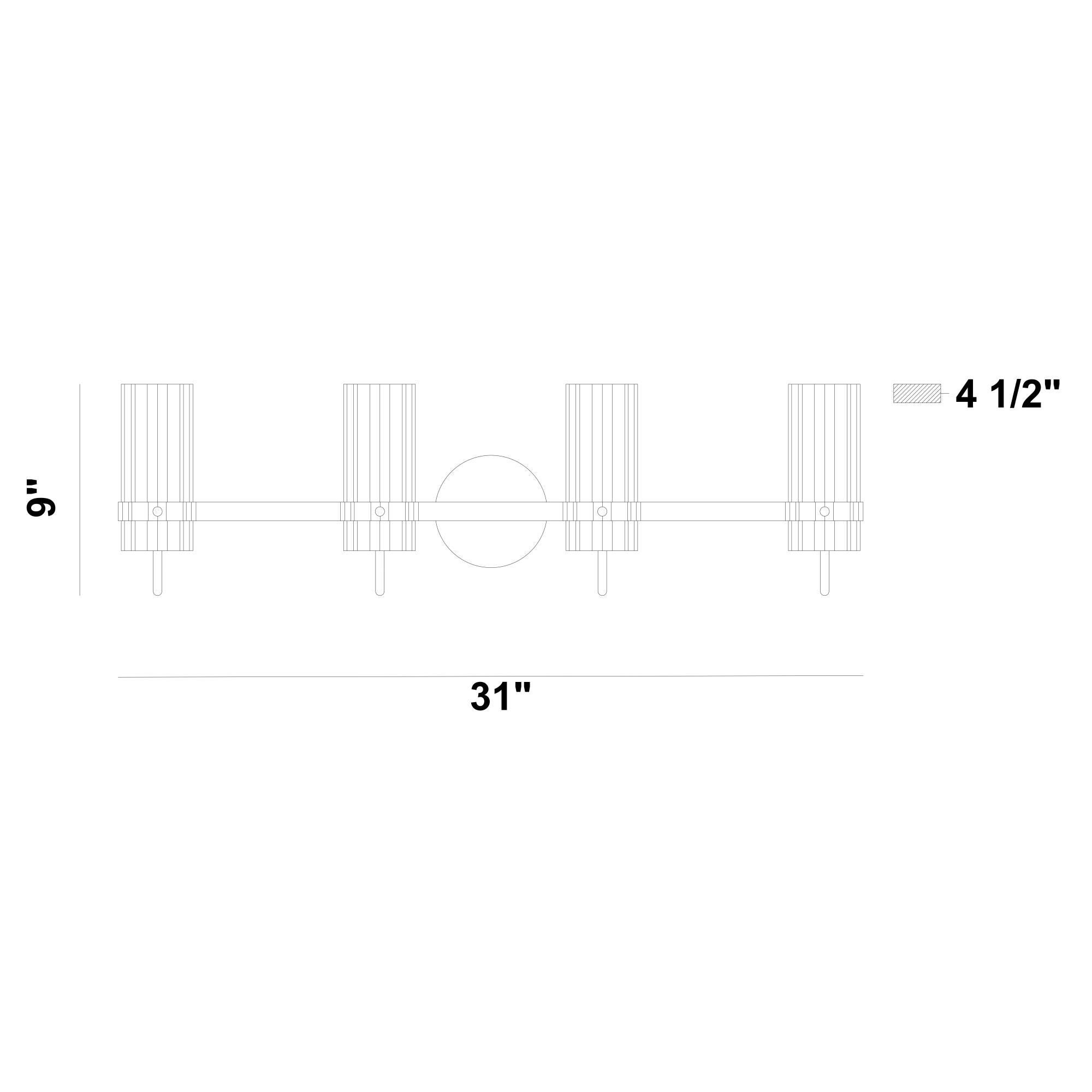 Shown in Brass finish and Clear glass