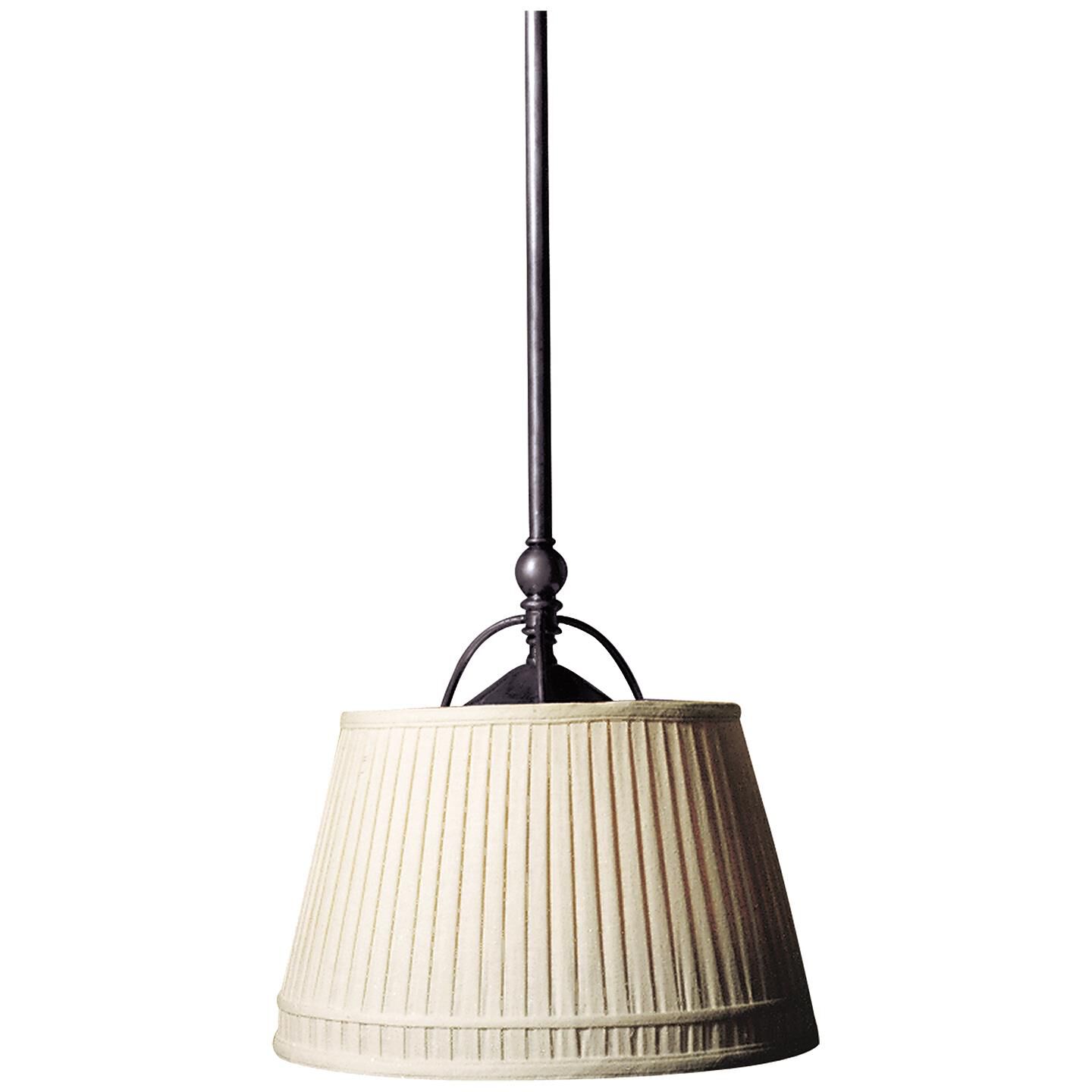 Shown in Bronze finish and Linen shade