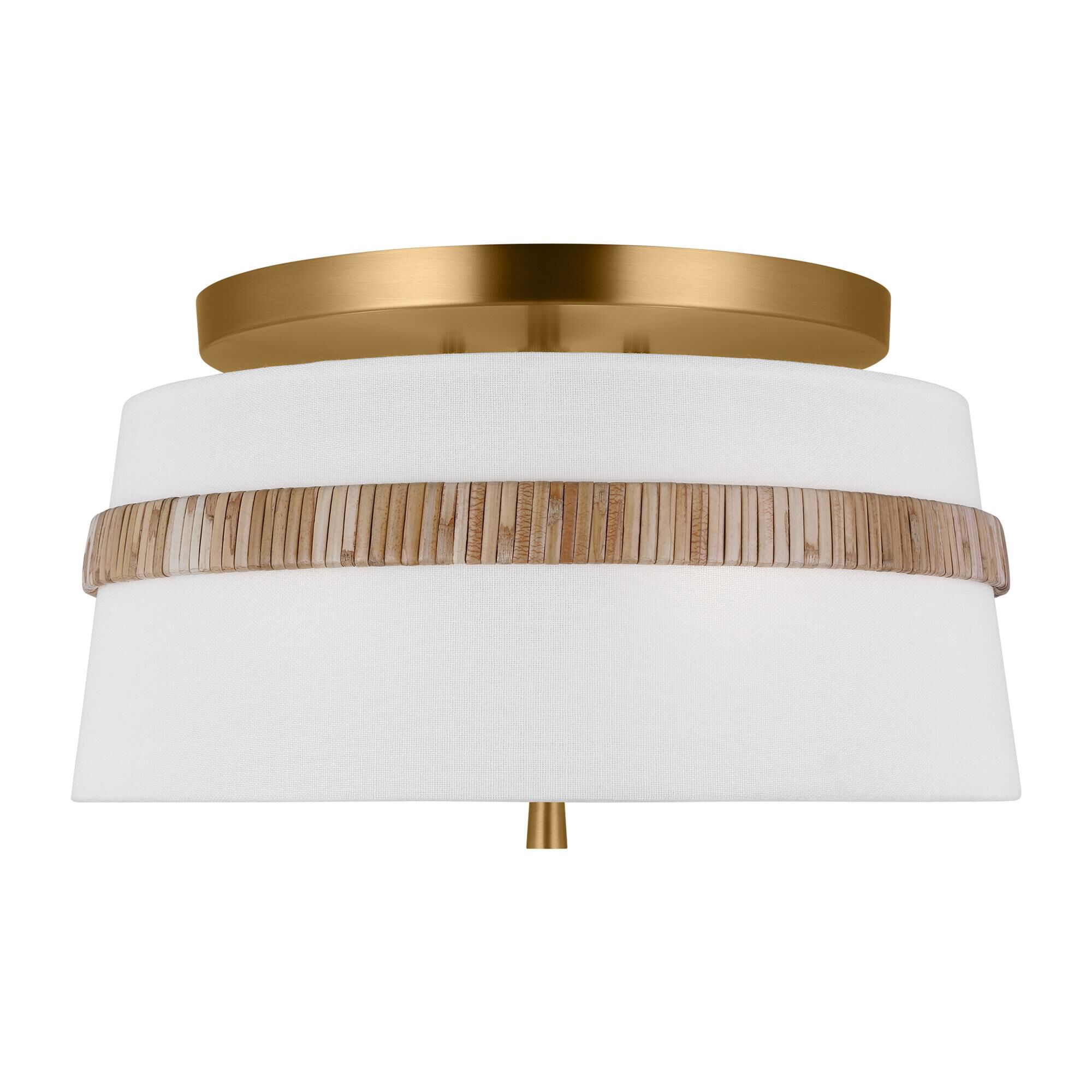 Alexa Hampton Cordtlandt 14 Inch 3 Light Semi Flush Mount,