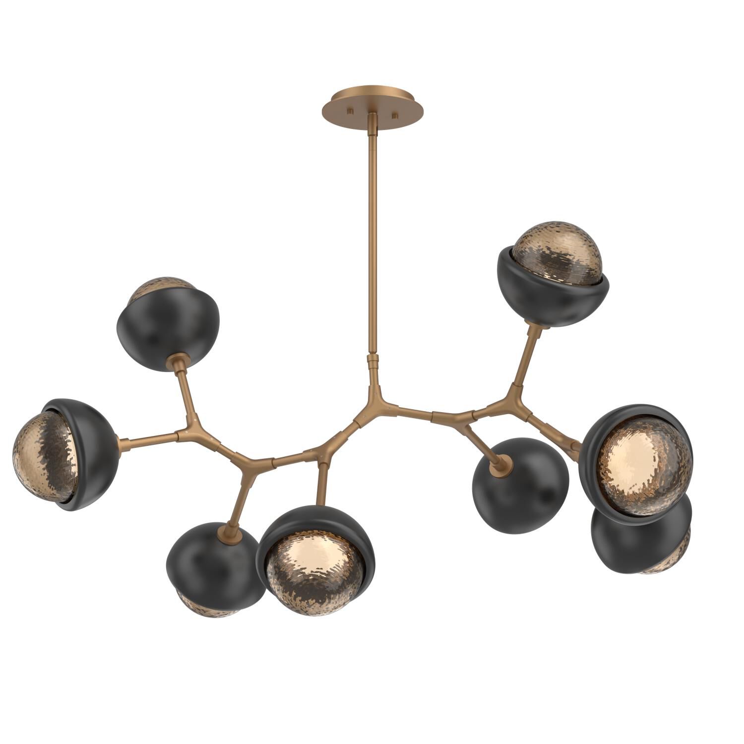 Levi Wilson Cabochon 38 Inch Linear Suspension Light by Hammerton Studio