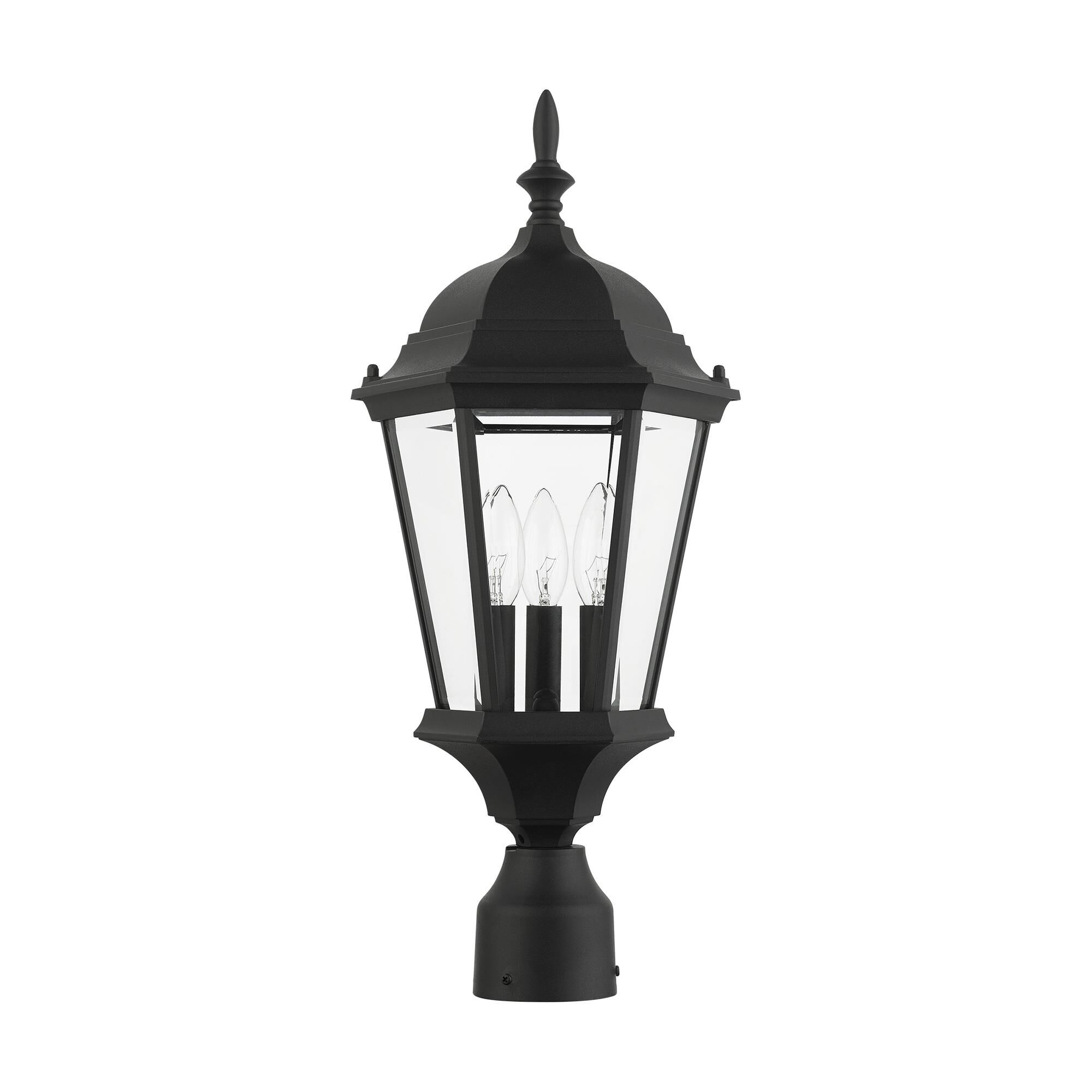Hamilton 21 Inch Tall 3 Light Outdoor Post Lamp by Livex Lighting