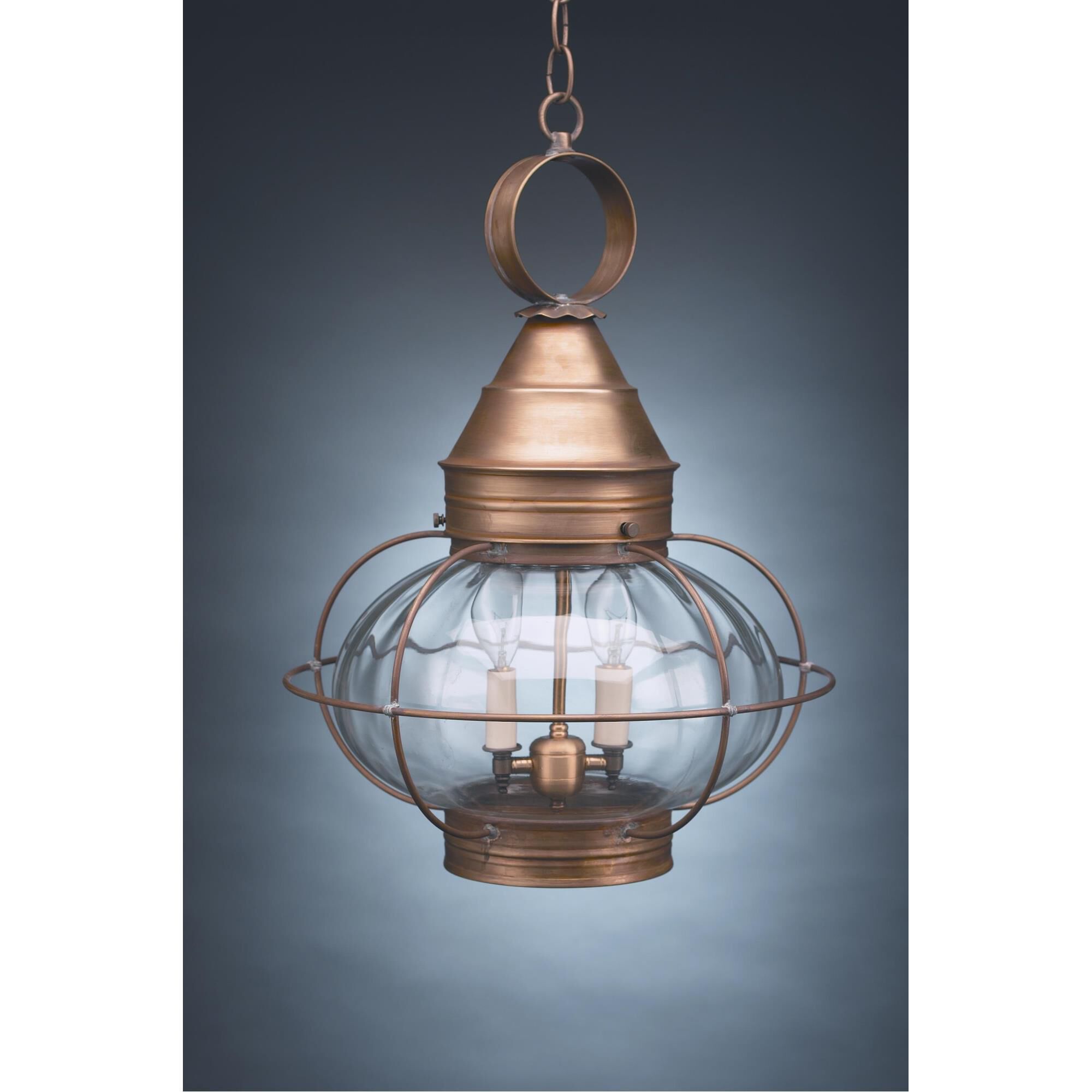 Onion 20 Inch Tall 2 Light Outdoor Hanging Lantern by Northeast Lantern