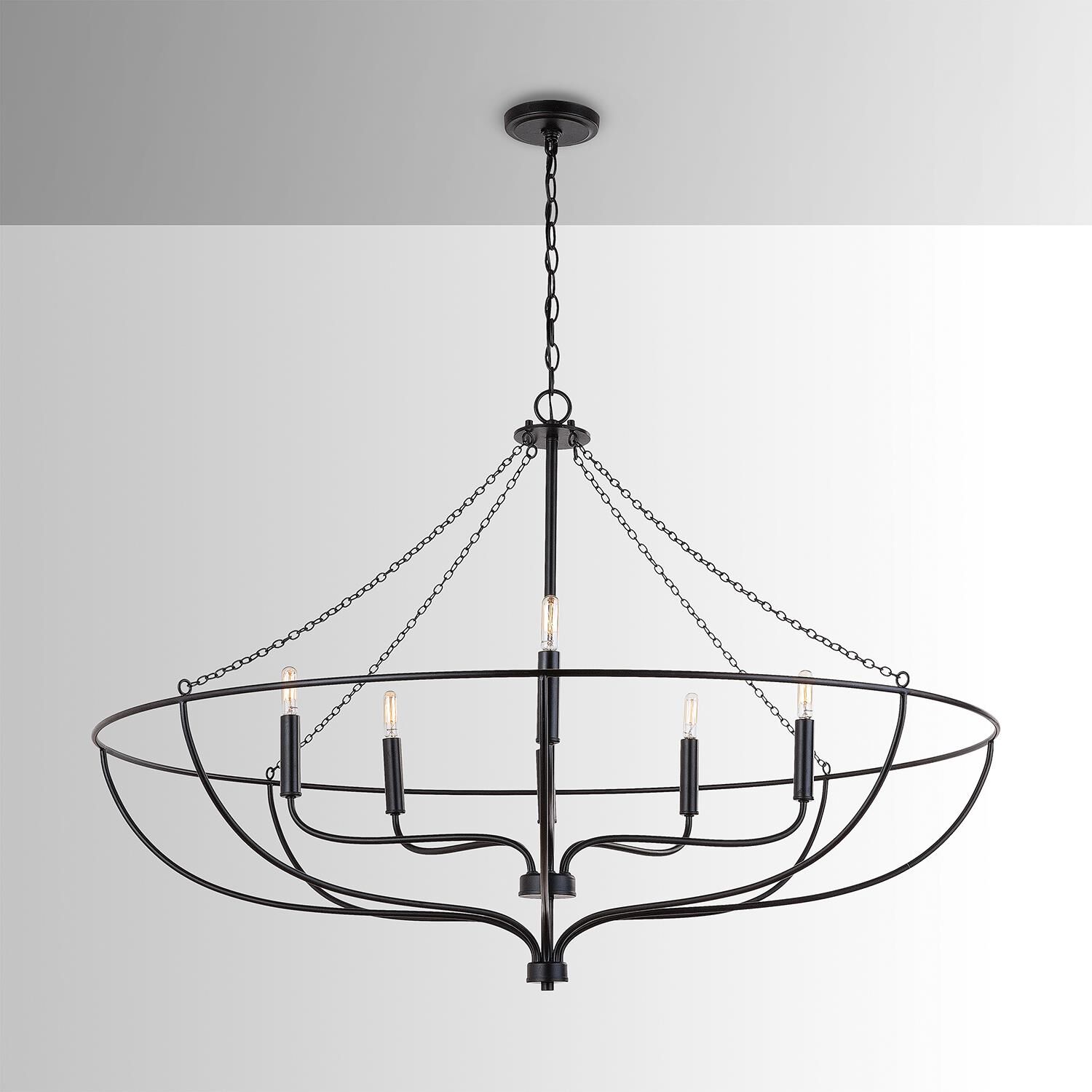 Nira 44 Inch 6 Light Chandelier by Capital Lighting Fixture Company