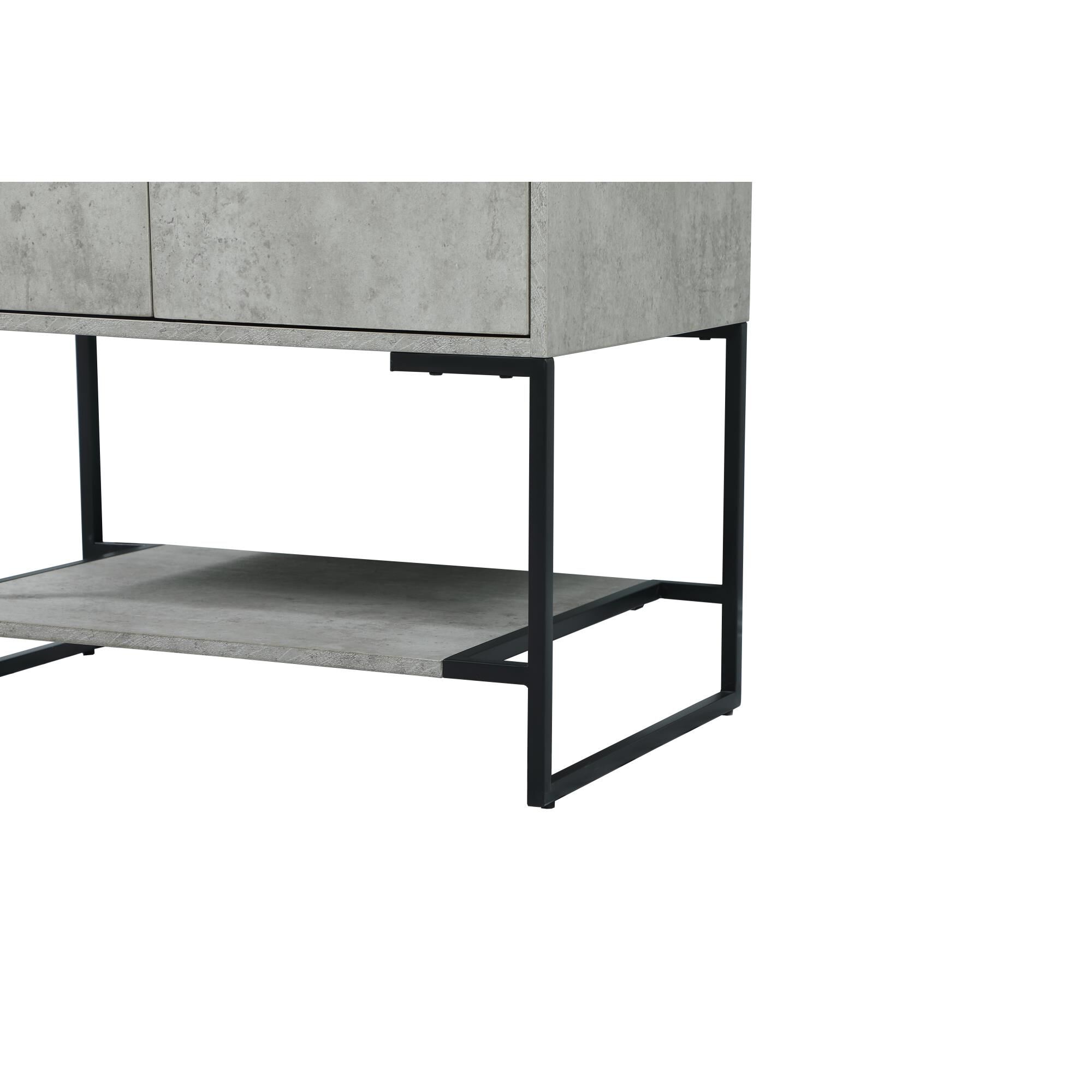 Shown in Concrete Grey finish