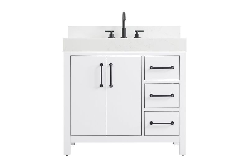 Nathan 36 Inch Bath Vanity by Elegant Dcor