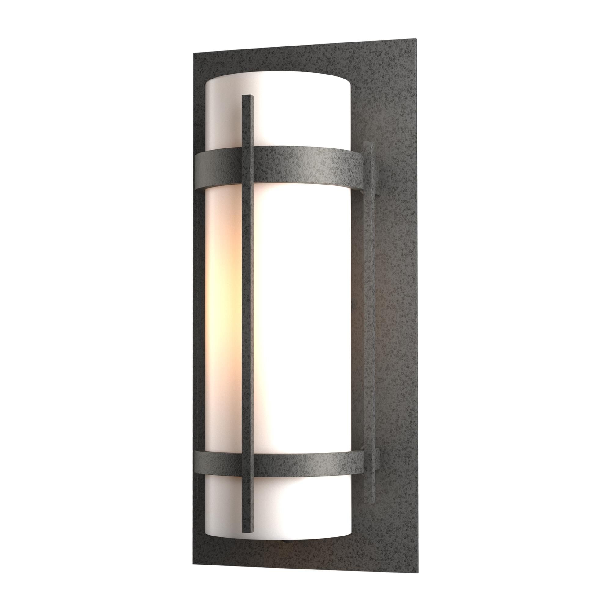 Shown in Natural Iron finish and Opal  glass