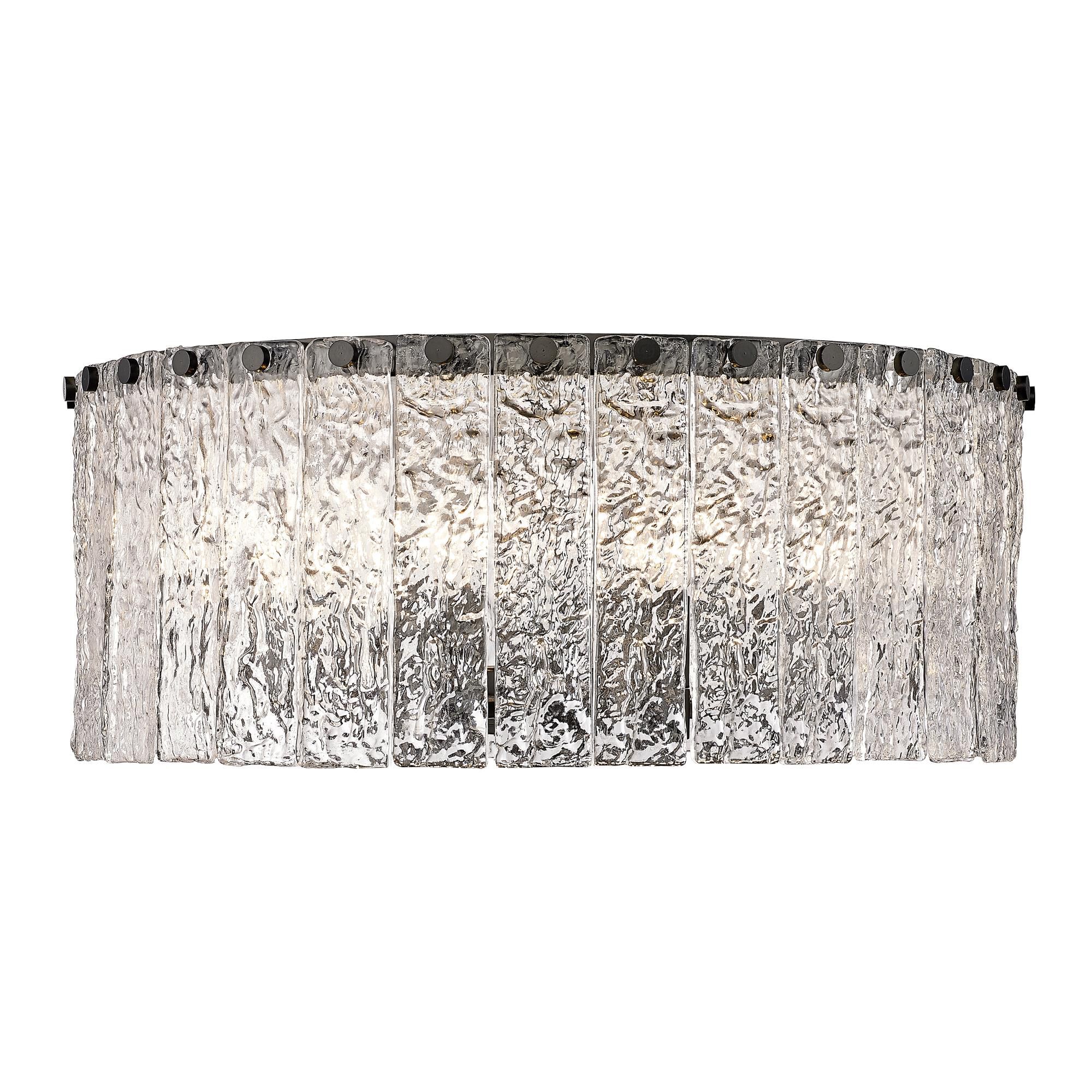 Glacier 20 Inch 8 Light Flush Mount by Z-Lite