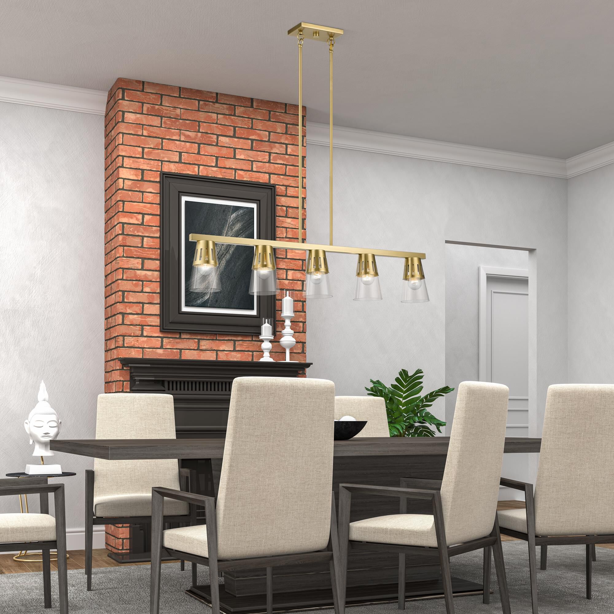 Bennington 42 Inch 5 Light Linear Suspension Light by Livex Lighting