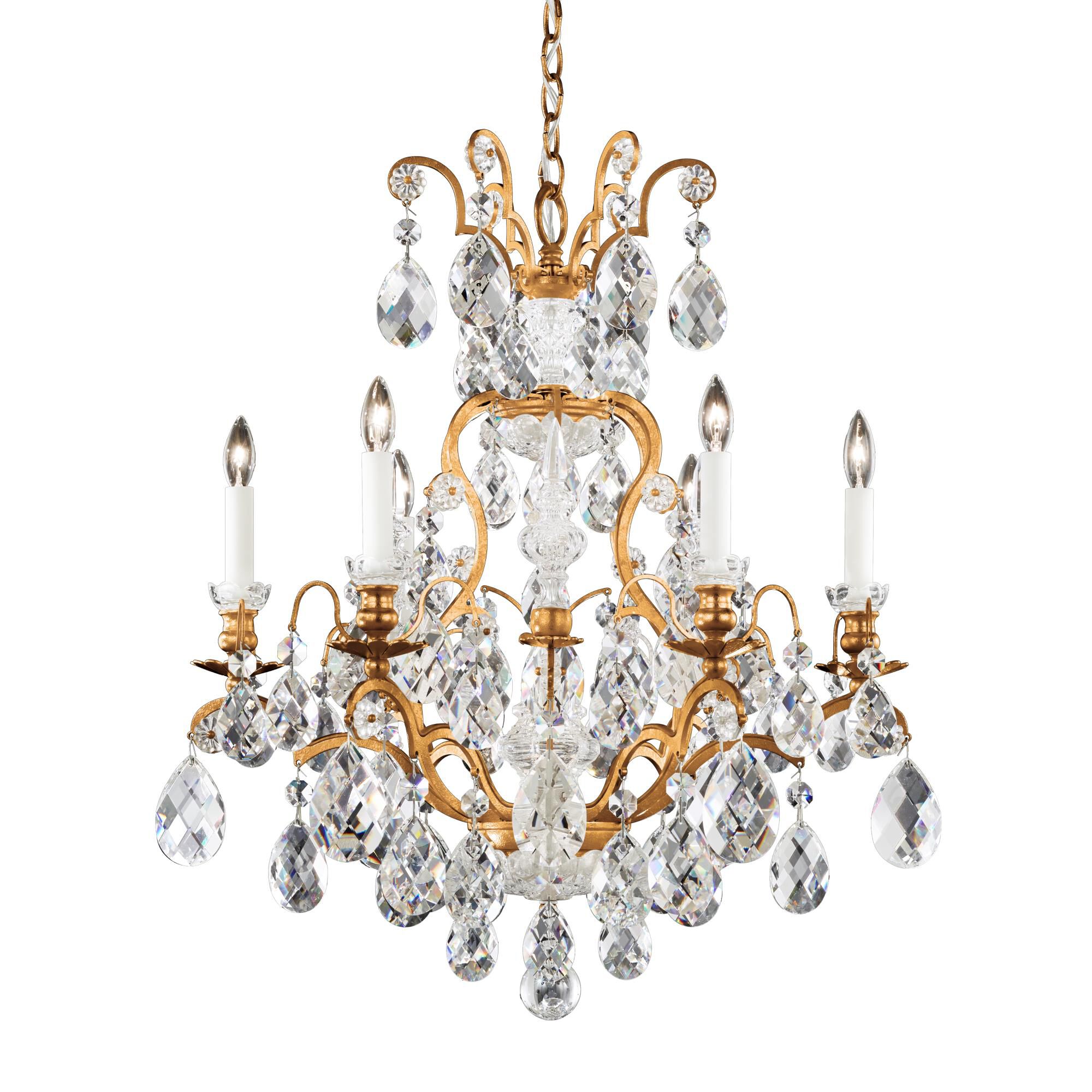Renaissance 23 Inch 7 Light Chandelier by Schonbek