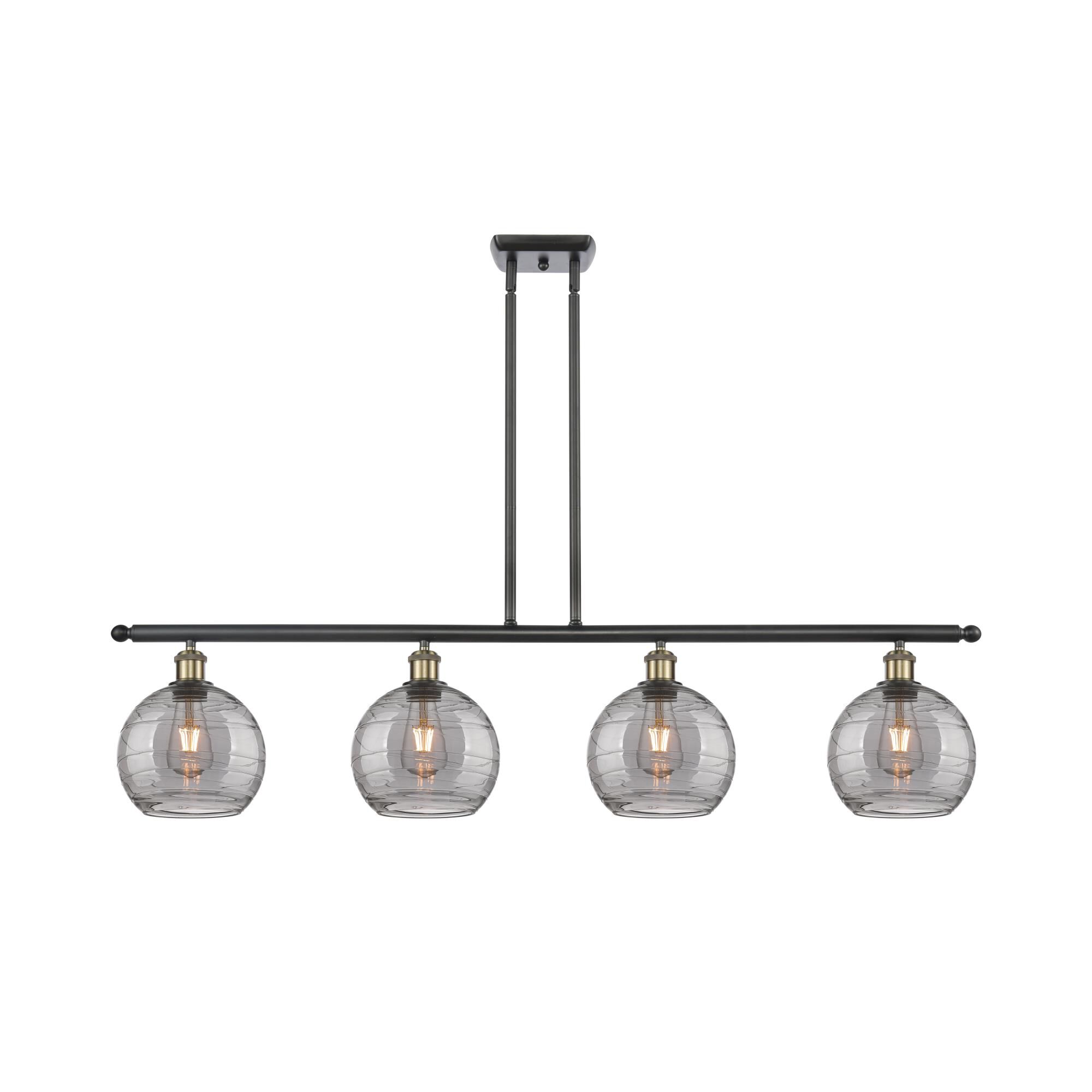 Bruno Marashlian Athens Deco Swirl 48 Inch Linear Suspension Light by Innovations Lighting