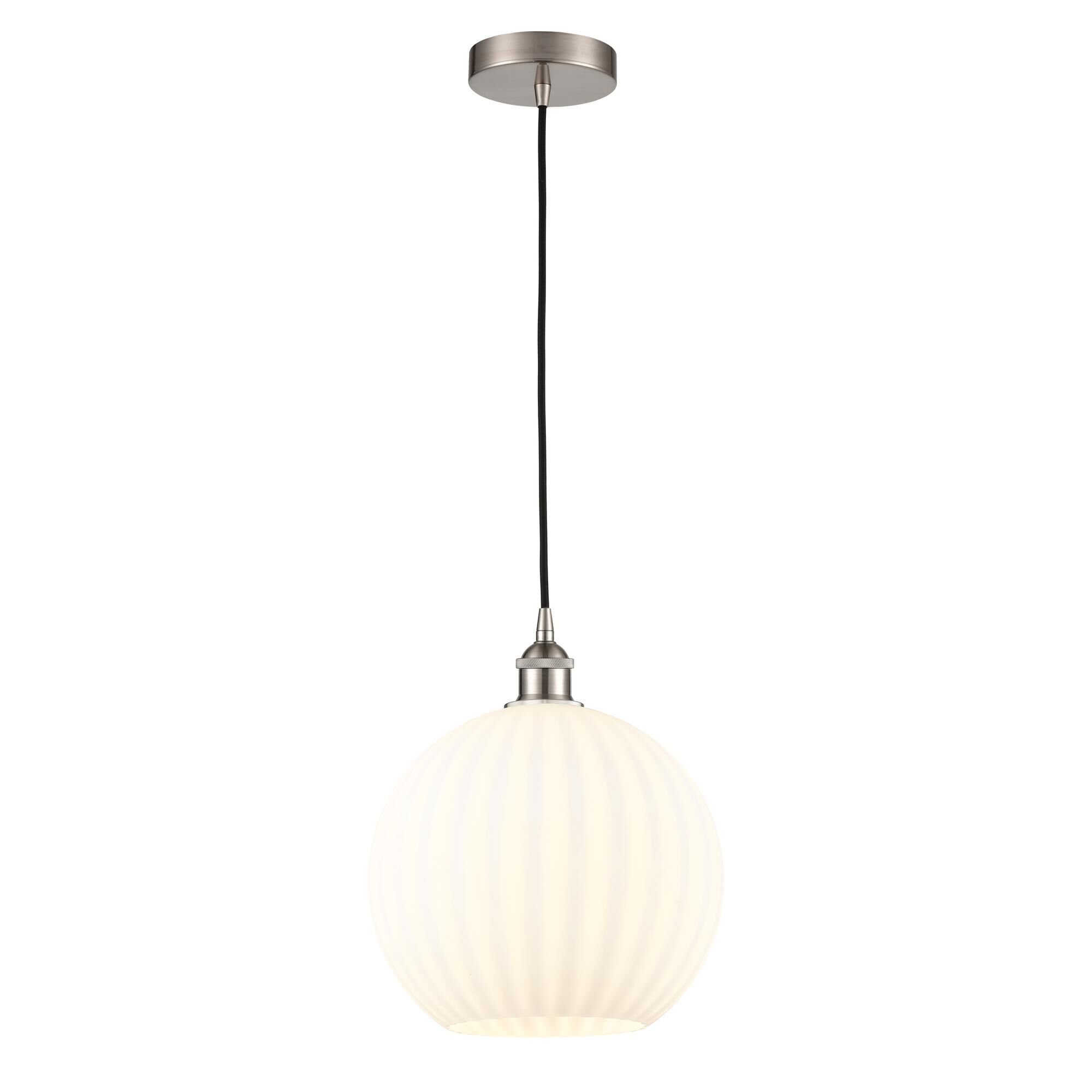 Bruno Marashlian White Venetian 12 Inch Mini Pendant by Innovations Lighting