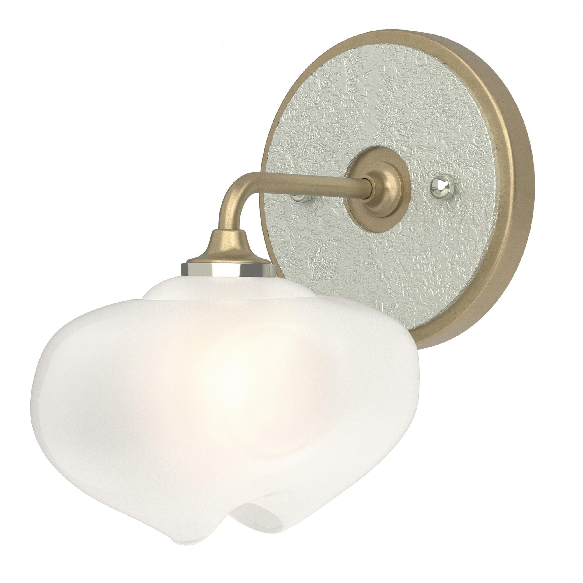 Shown in Soft Gold finish and Frosted glass and Vintage Platinum (82) accent