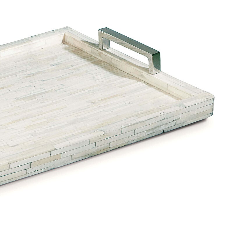 White Bone 24 Inch Tray by Regina Andrew