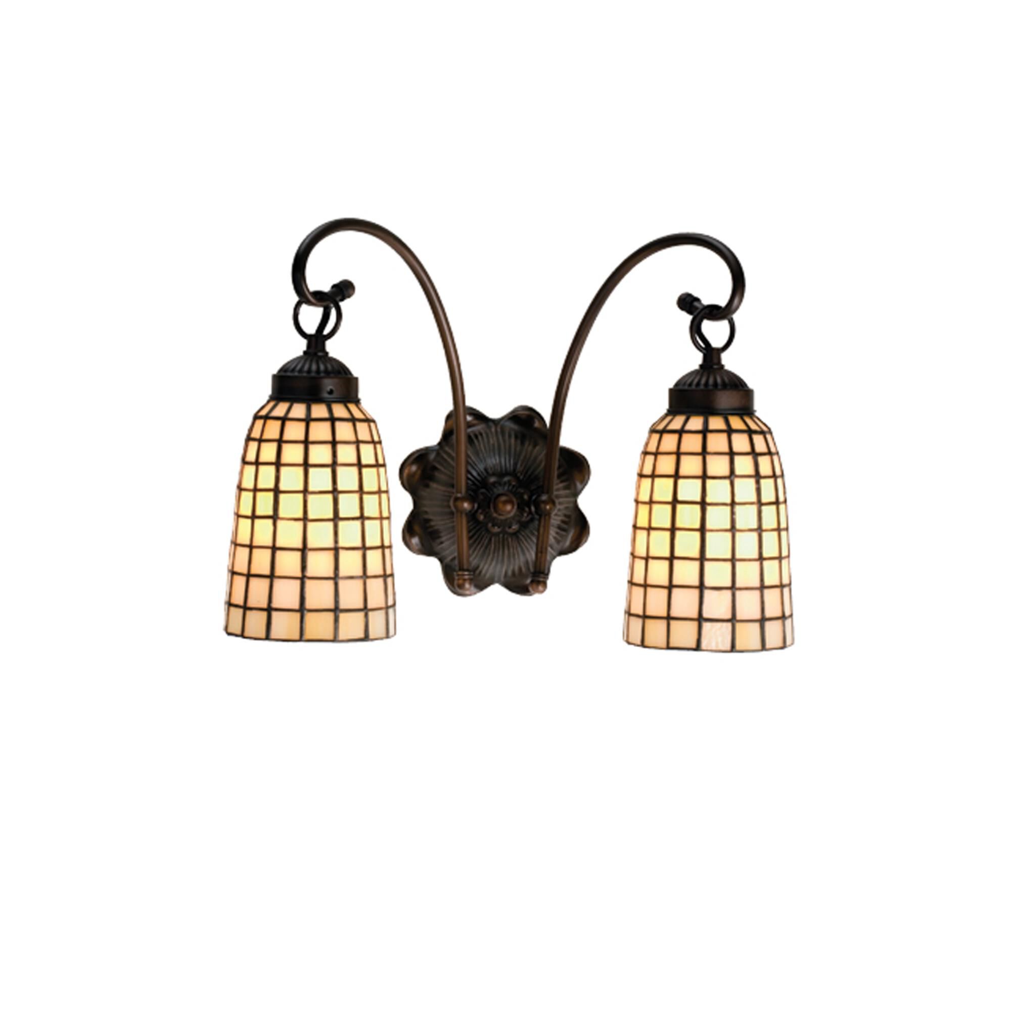 Shown in Antique Finish finish and Beige glass