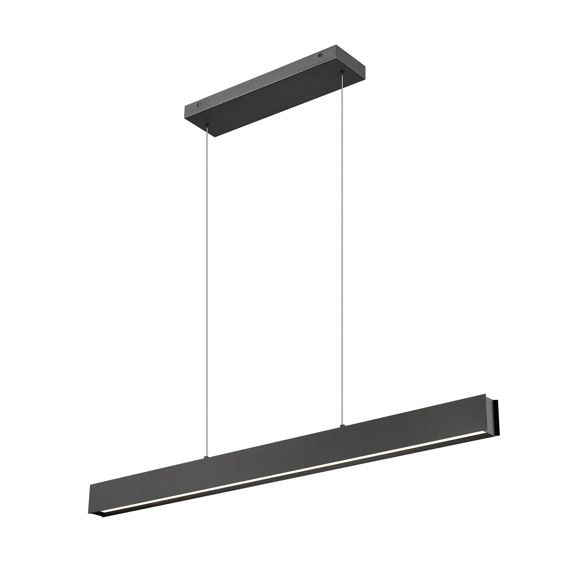 Shown in Matte Black finish and Frosted glass and Frosted shade