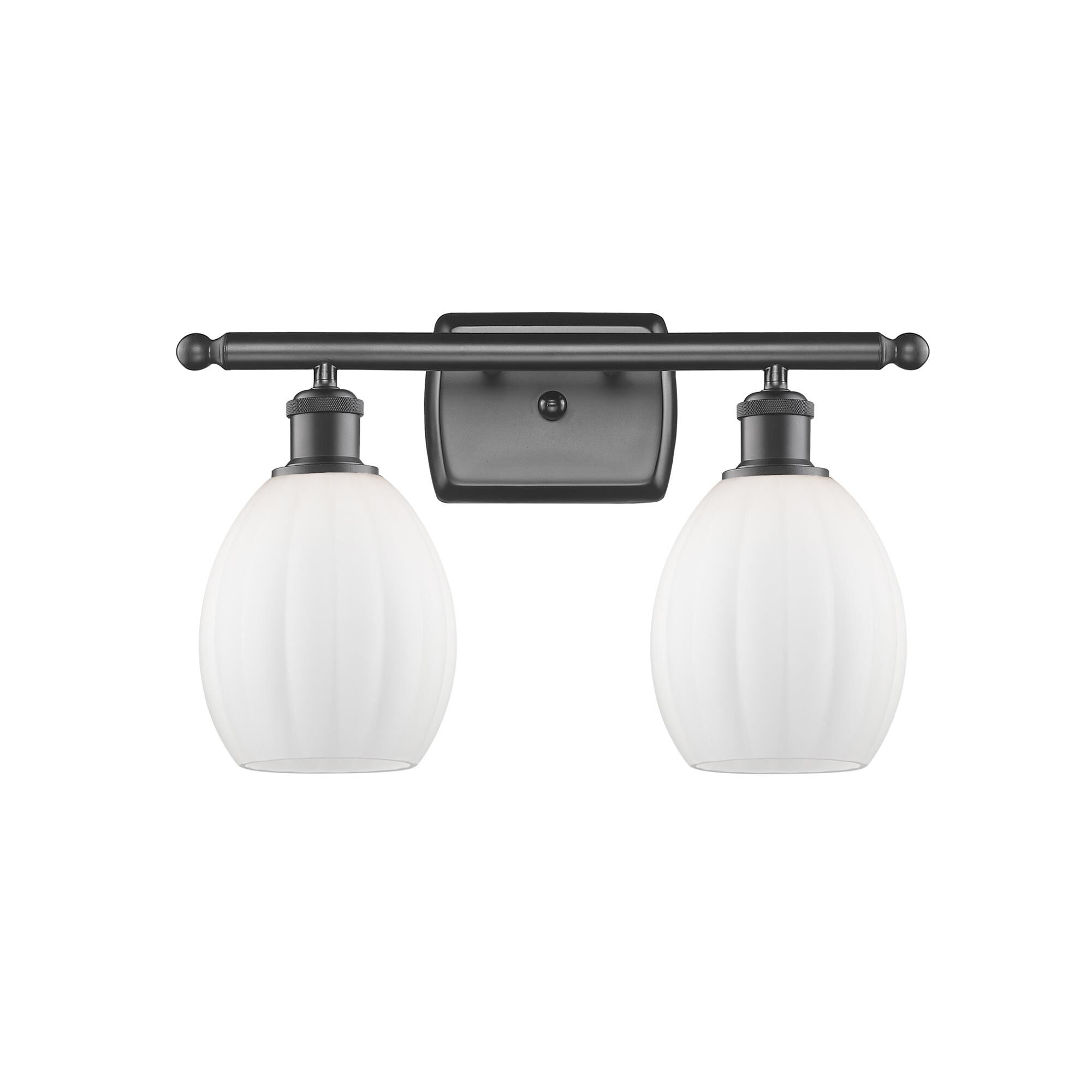 Shown in Oil Rubbed Bronze finish and Matte White - Sphere glass