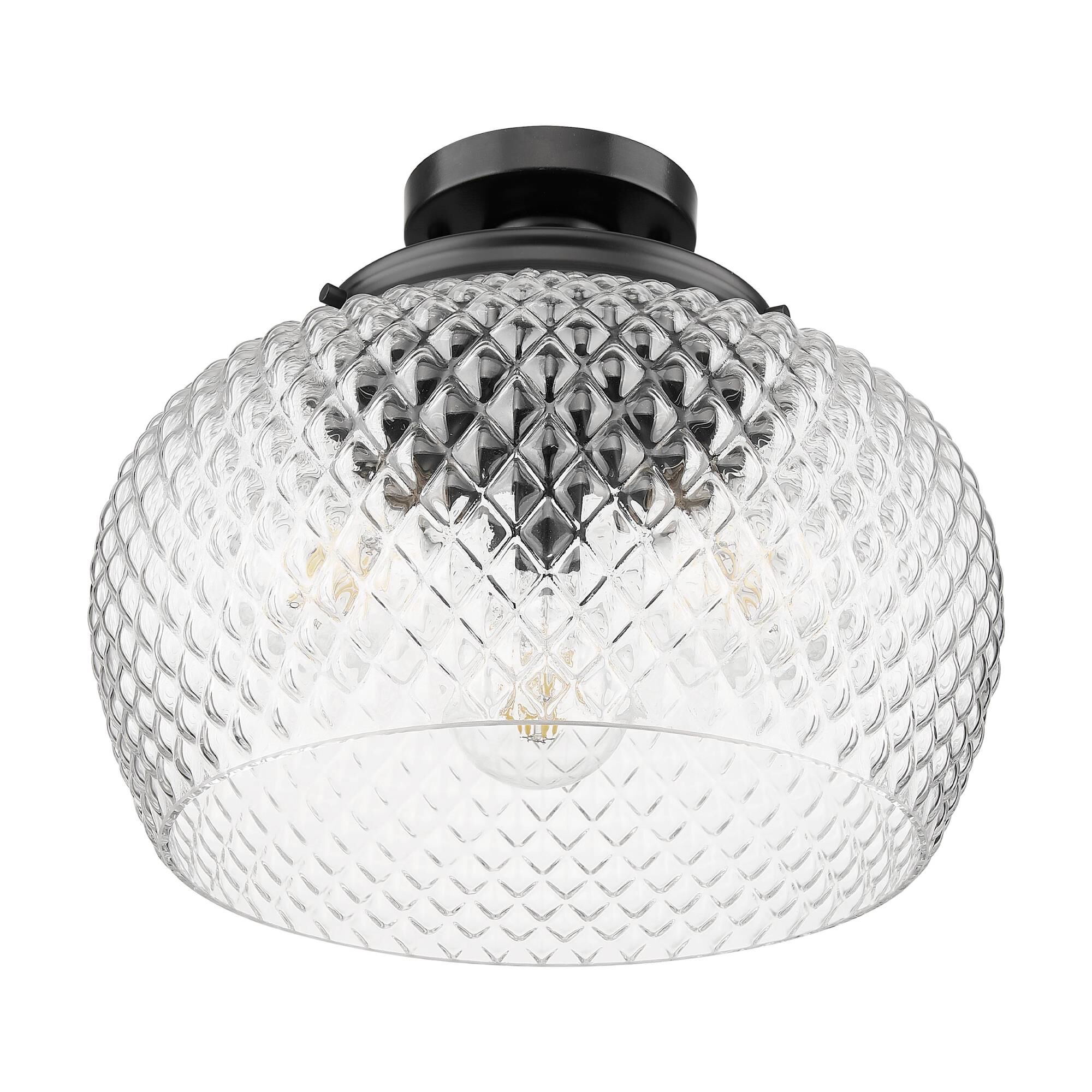 Adeline 14 Inch Semi Flush Mount by Golden Lighting