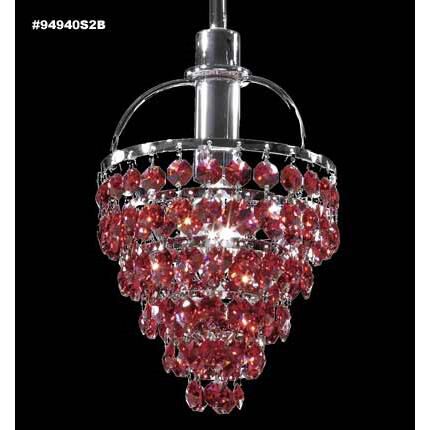 Shown in Silver finish and Imperial Burgundy crystal 