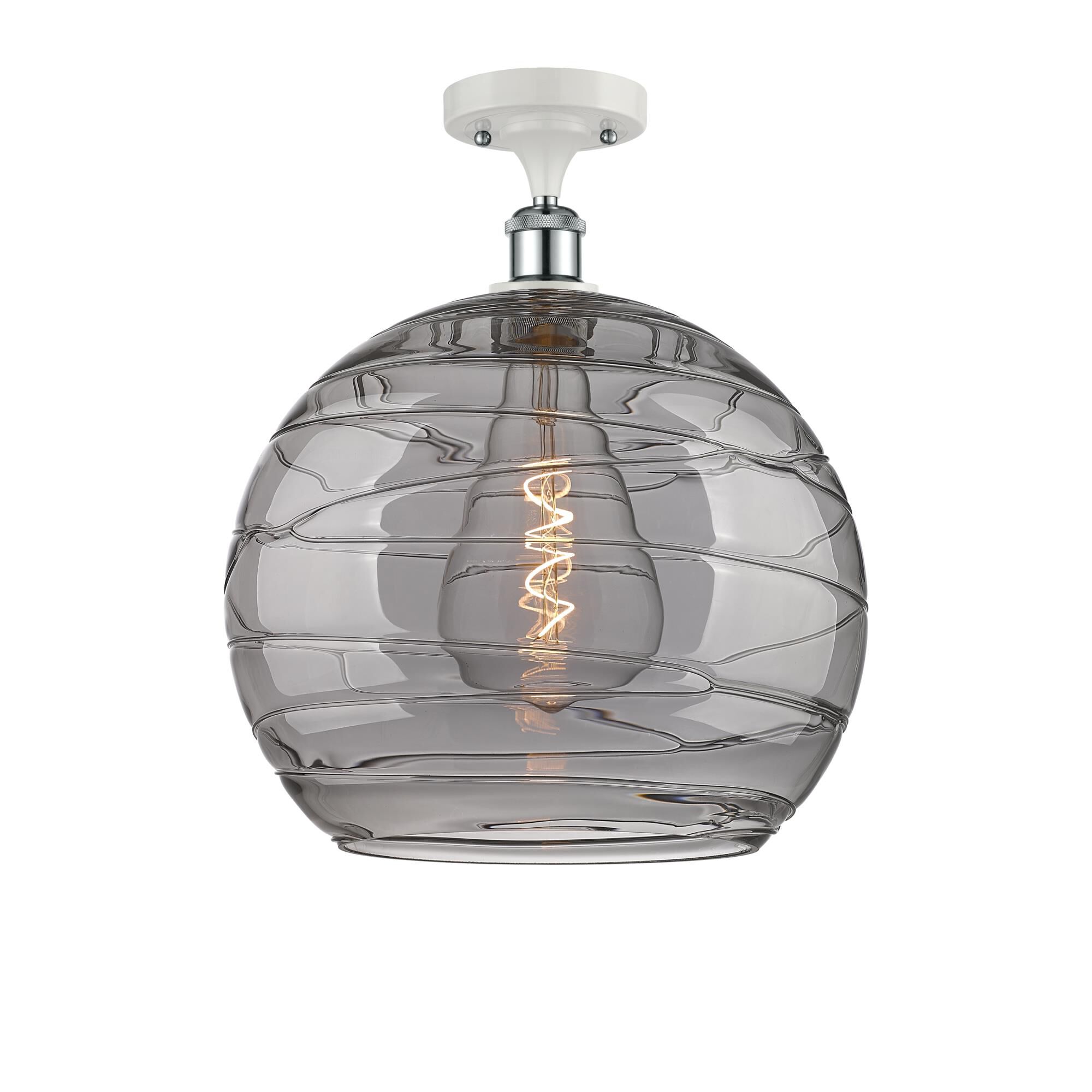 Bruno Marashlian Athens Deco Swirl 14 Inch Semi Flush Mount by Innovations Lighting
