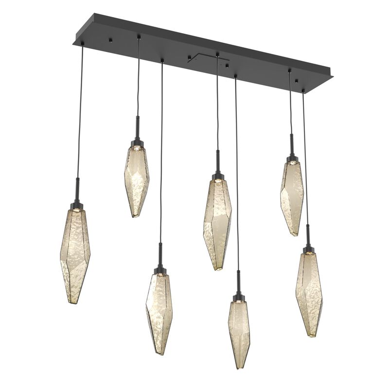 Rock Crystal 44 Inch 7 Light LED Linear Suspension Light by Hammerton Studio