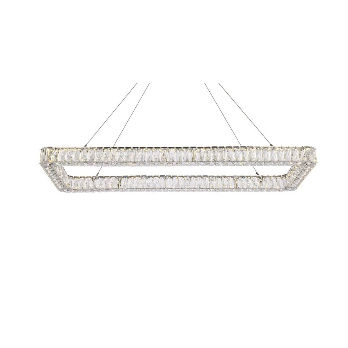 Elegant Lighting Monroe 50 Inch LED Linear Suspension Light