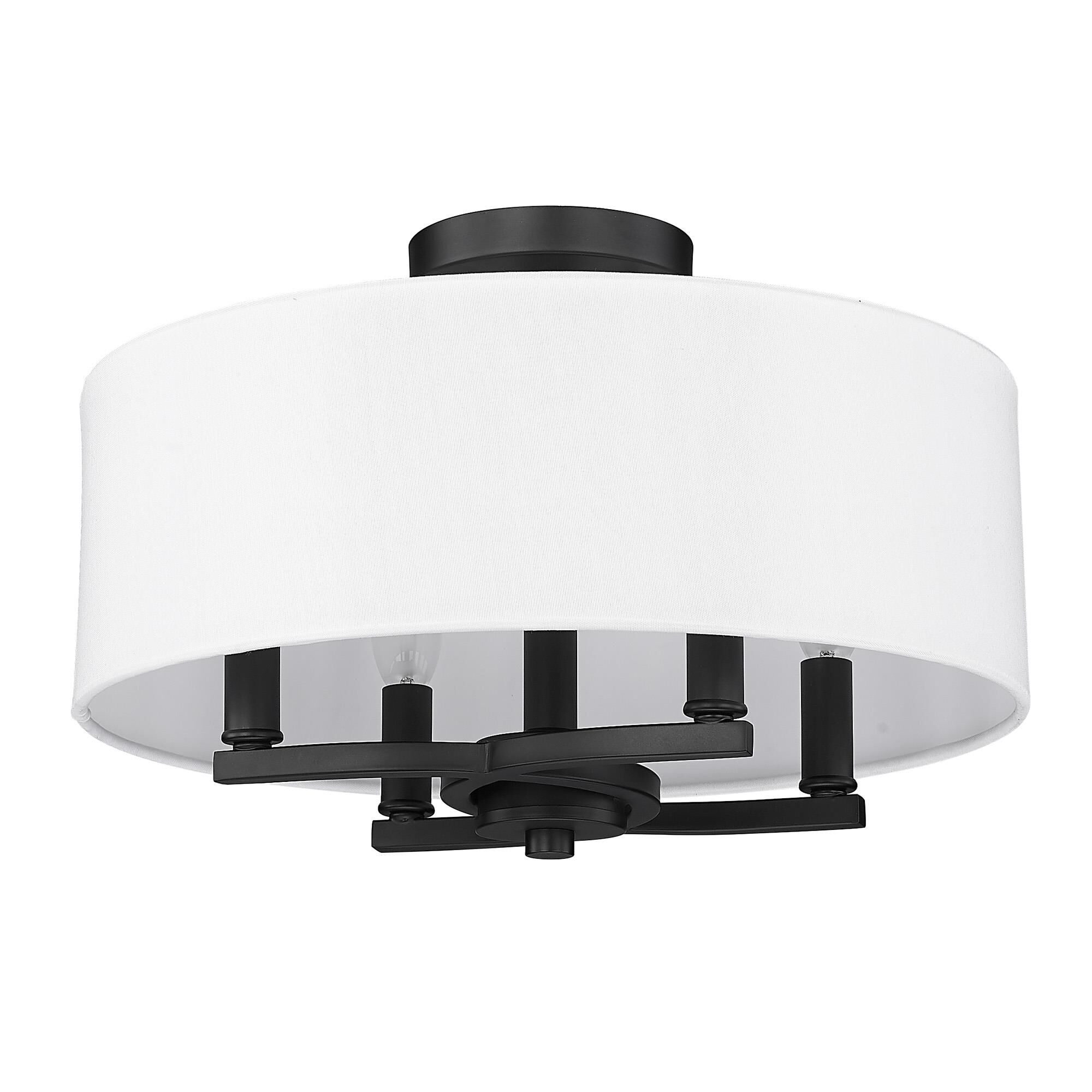 Eliana 16 Inch Semi Flush Mount by Golden Lighting
