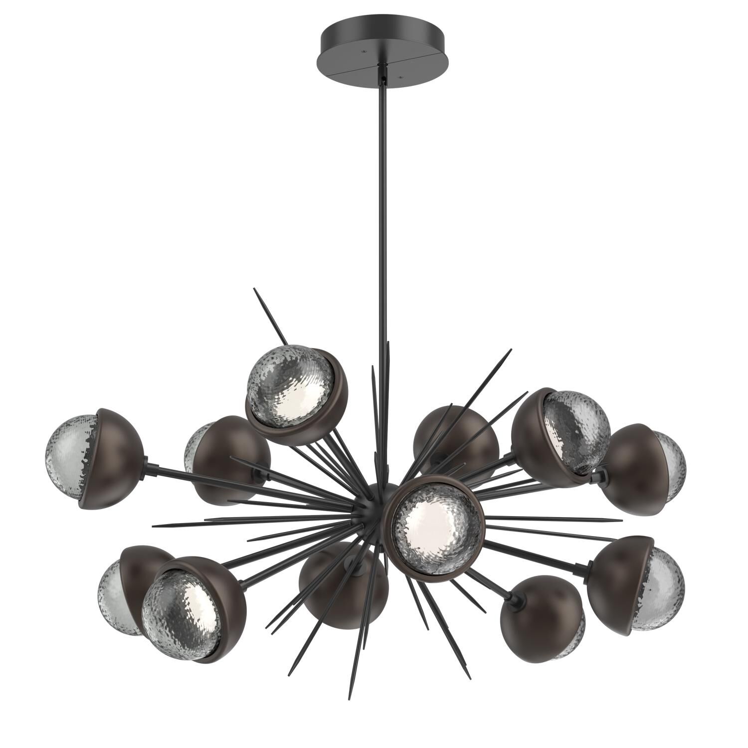 Shown in Matte Black finish and Smoke glass and Flat Bronze accent