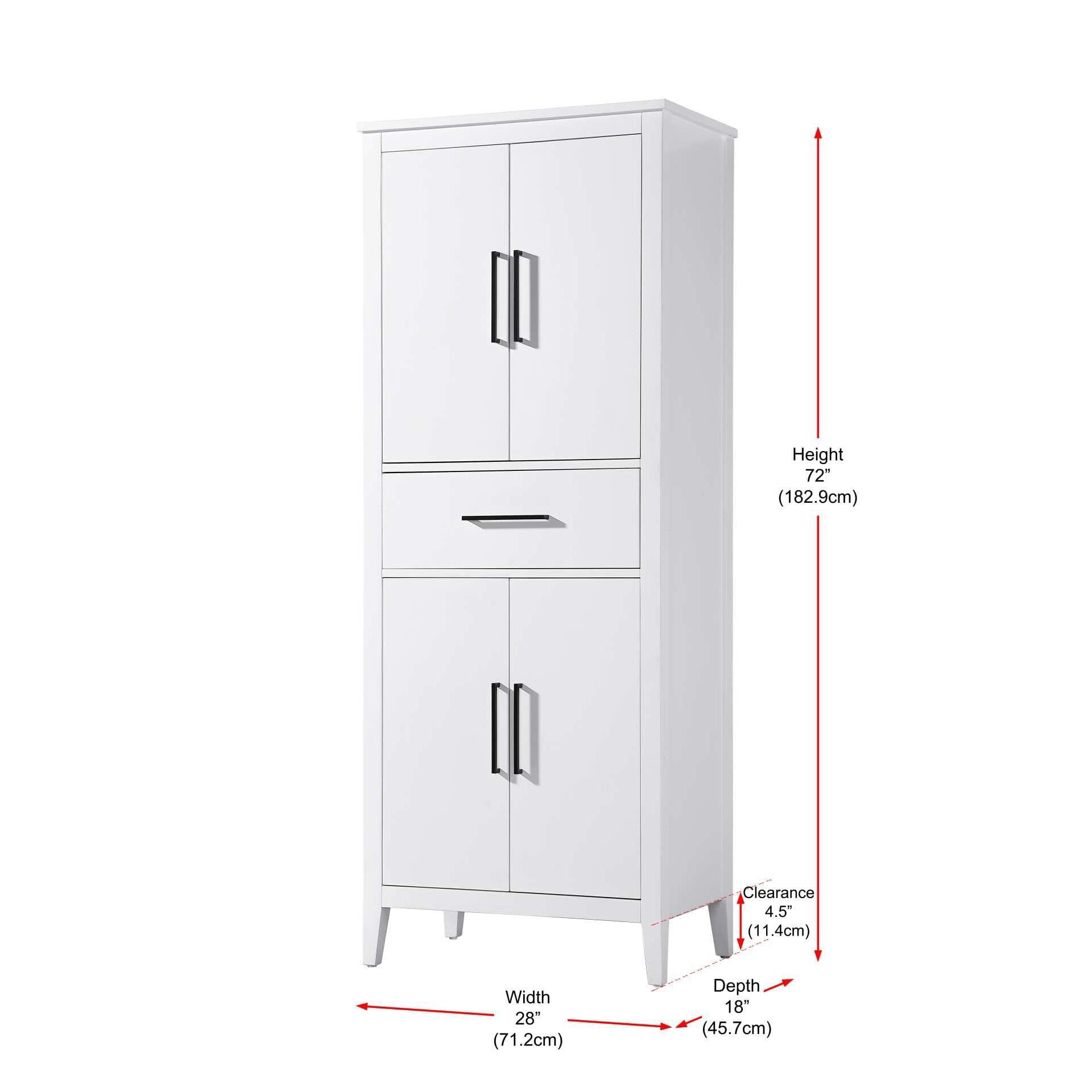 Millie 72 Inch Storage Cabinet by Elegant Decor