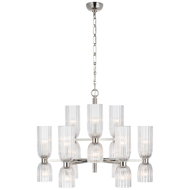 AERIN Asalea 34 Inch 18 Light LED Chandelier by Visual Comfort Signature Collection