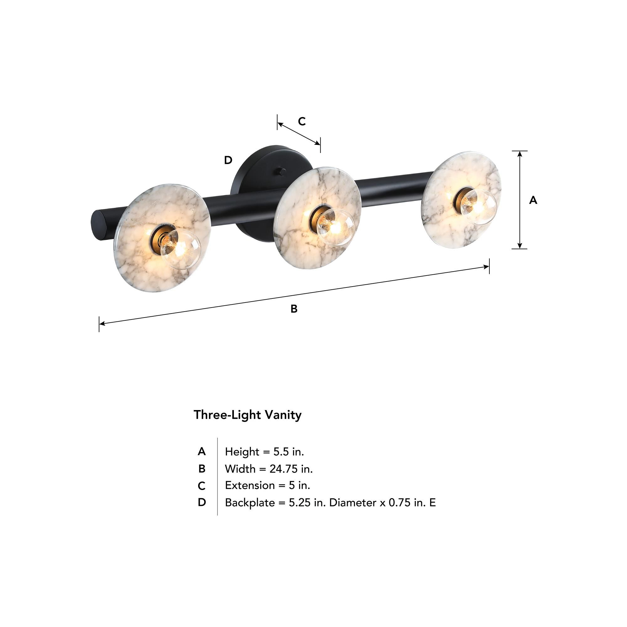 Fina 25 Inch Bath Vanity Light by Designers Fountain