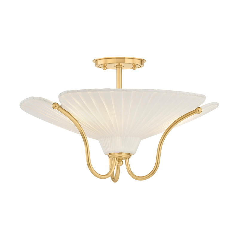 Augusta Hoffman Gerhard 18 Inch 3 Light Semi Flush Mount by Hudson Valley Lighting