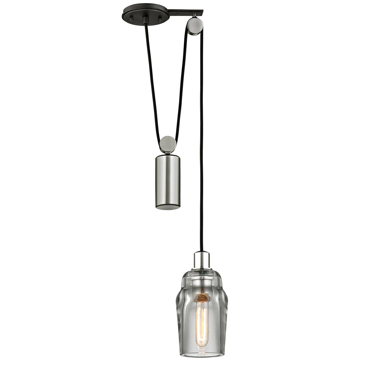 Shown in Graphite, Polished Nickel finish and Clear glass and Pressed Glass shade