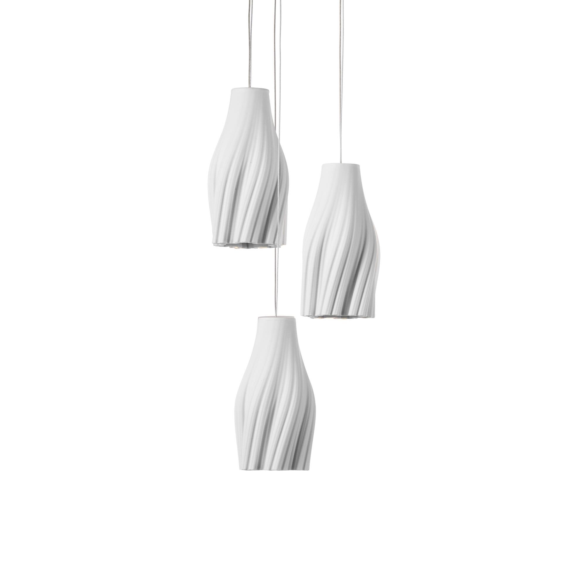 Shown in White, Silver finish and White Ceramic shade
