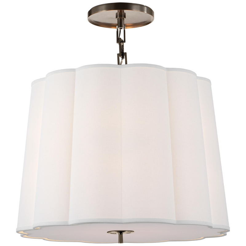 Barbara Barry Simple Scallop 25 Inch Large Pendant by Visual Comfort Signature Collection