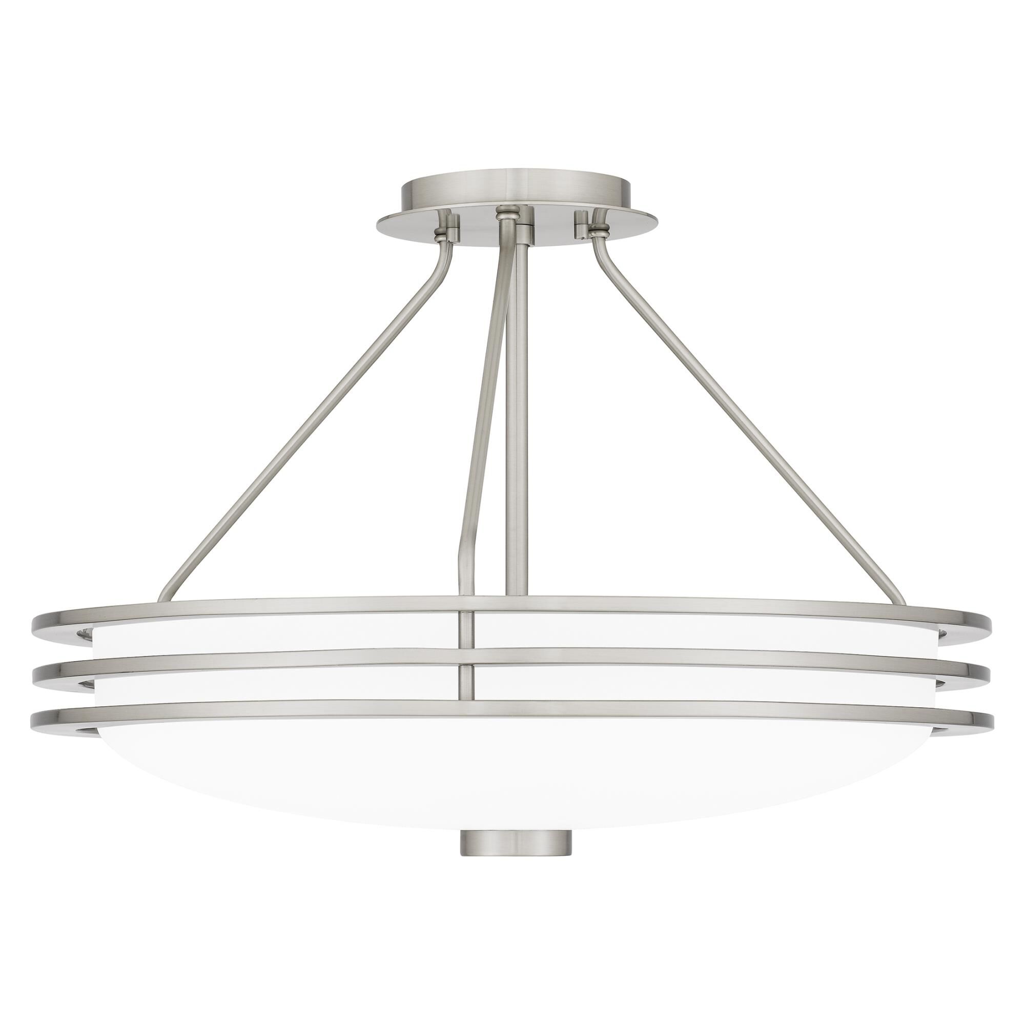 Emile 20 Inch 4 Light Semi Flush Mount by Quoizel